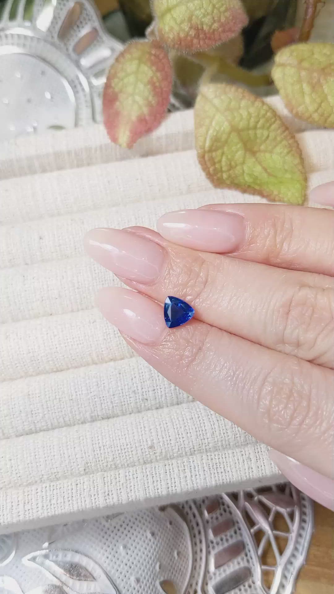 1.34 Ct. Blue Sapphire from Ceylon (Sri Lanka) Size Video