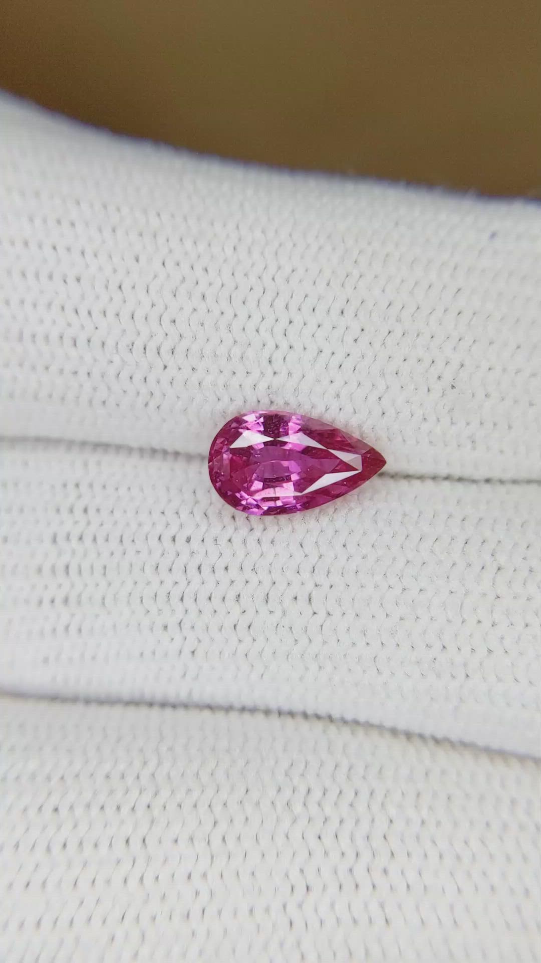 1.50 Ct. Pink Sapphire from Ceylon (Sri Lanka) Size Video