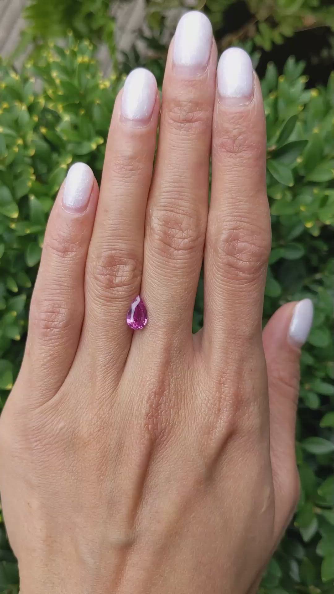 1.50 Ct. Pink Sapphire from Ceylon (Sri Lanka) Size Video