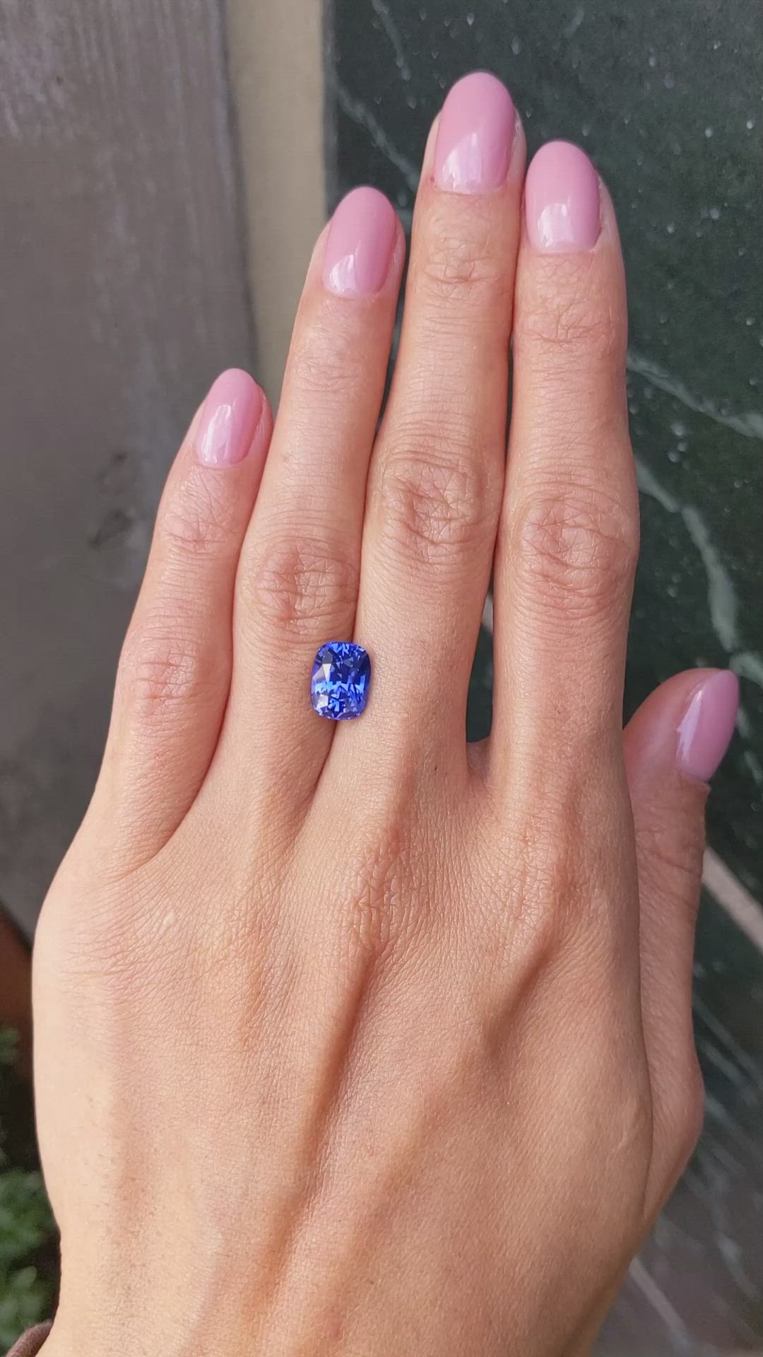 3.50 Ct. Blue Sapphire from Ceylon (Sri Lanka) Size Video