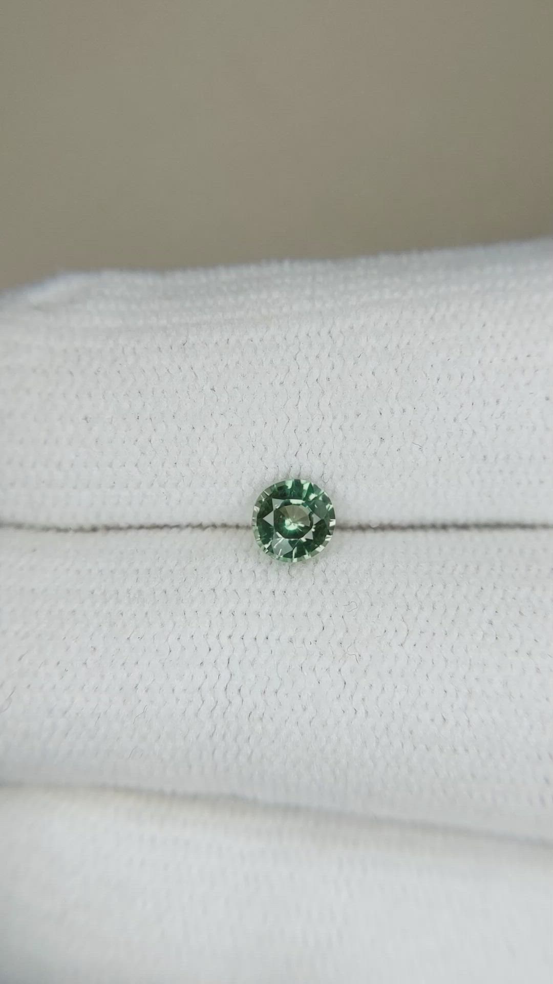 0.47 Ct. Green Sapphire from Madagascar Size Video