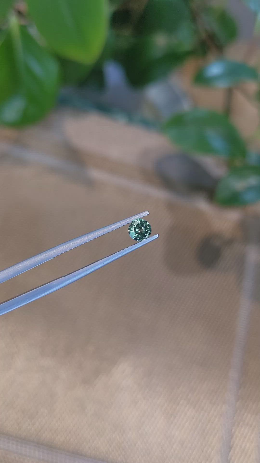 0.47 Ct. Green Sapphire from Madagascar Size Video