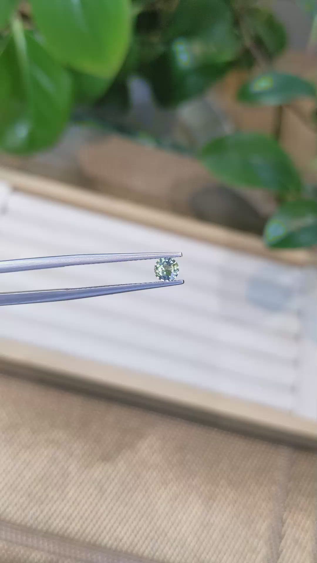 0.41 Ct. Bi Color Sapphire from Madagascar Size Video