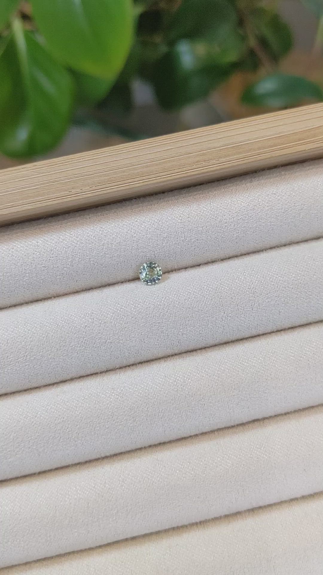 0.41 Ct. Bi Color Sapphire from Madagascar Size Video