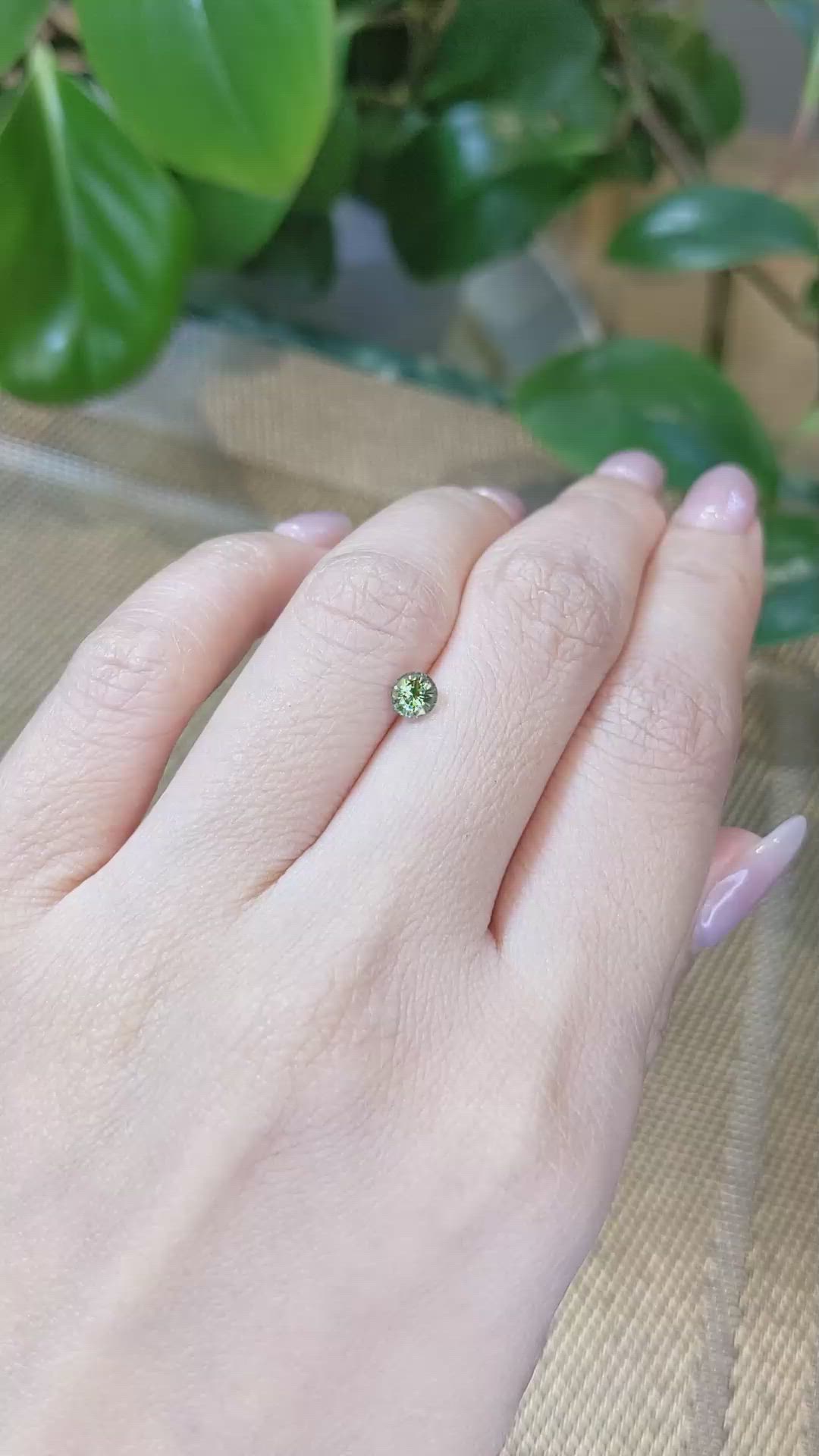 0.54 Ct. Bi Color Sapphire from Madagascar Size Video