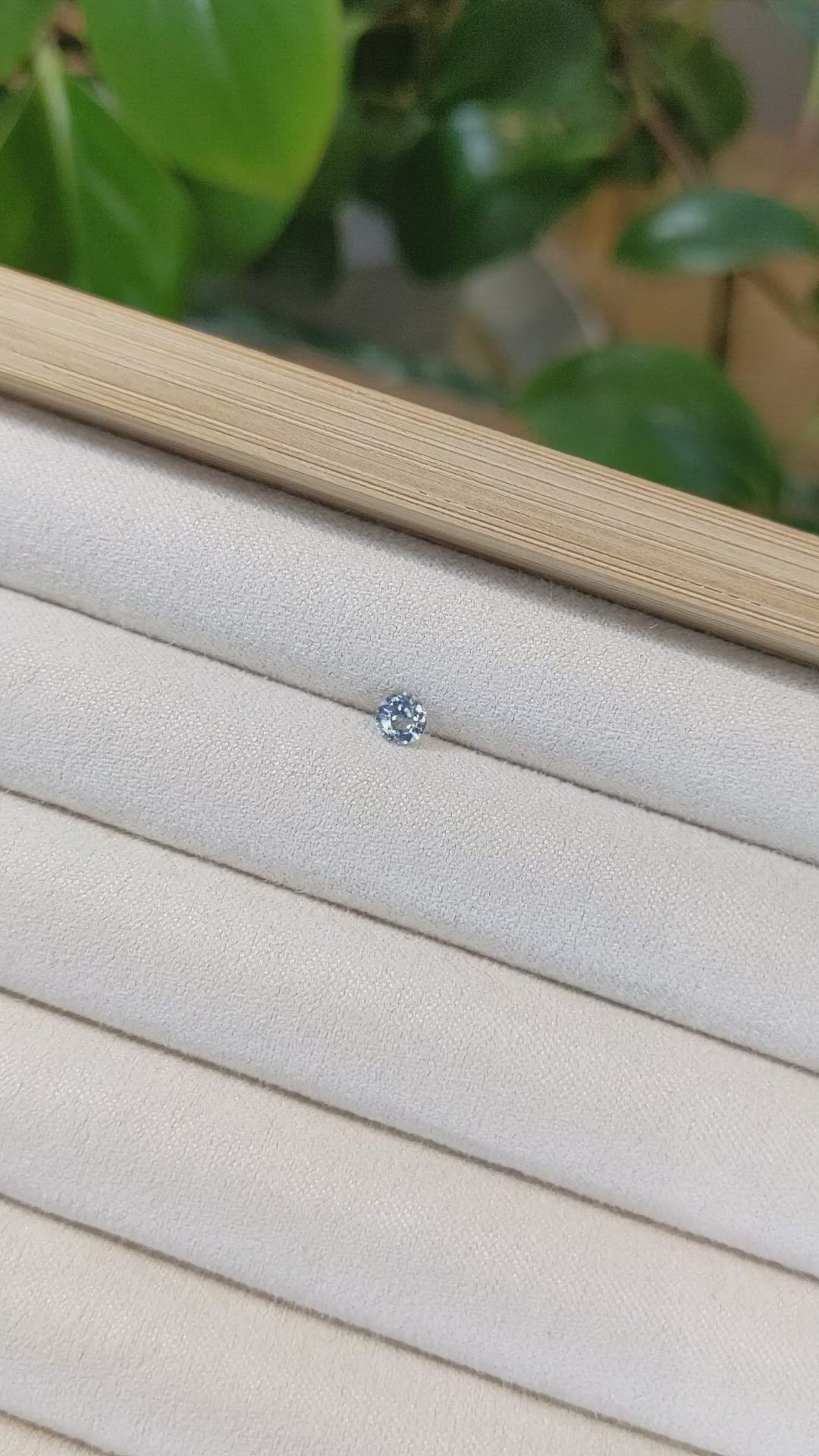 0.37 Ct. Blue Sapphire from Madagascar Size Video
