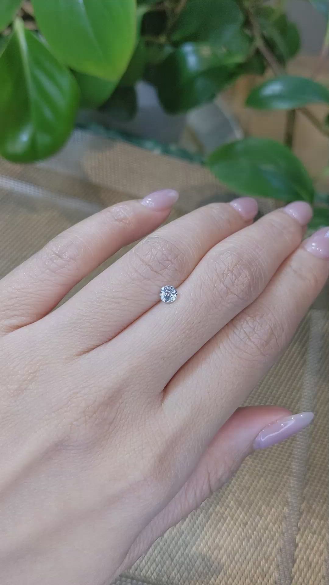 0.37 Ct. Blue Sapphire from Madagascar Size Video