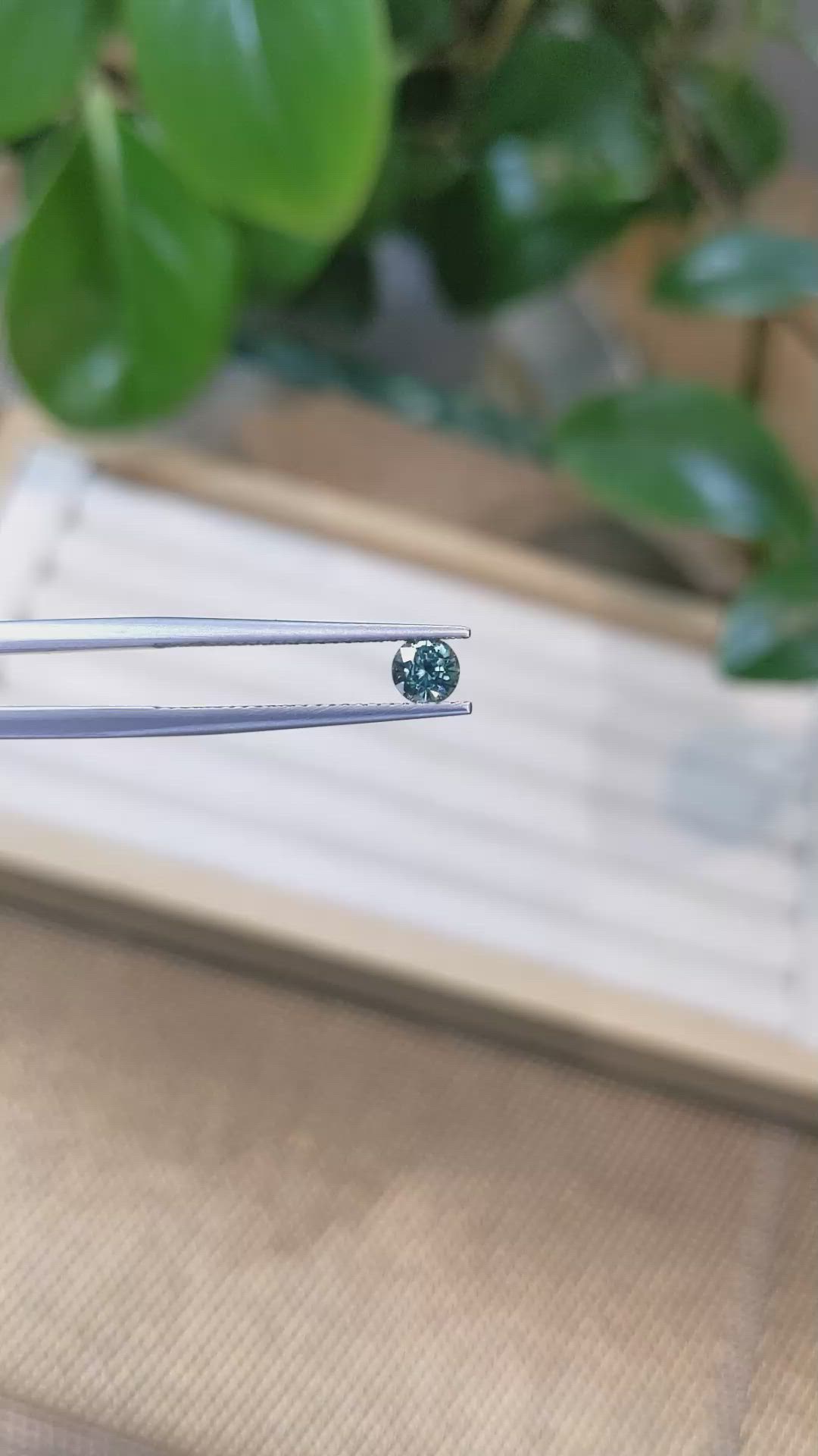 0.48 Ct. Green Sapphire from Madagascar Size Video