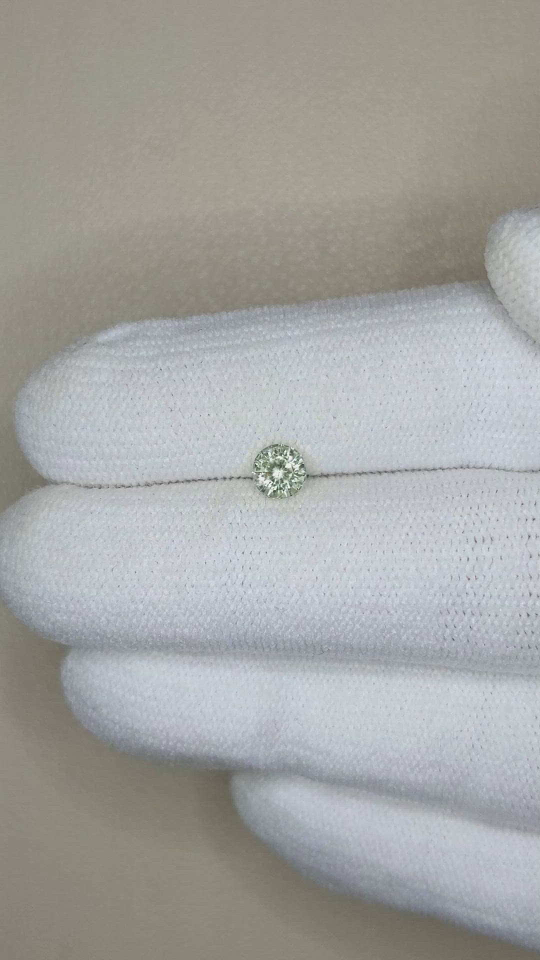 0.48 Ct. Green Sapphire from Madagascar Size Video