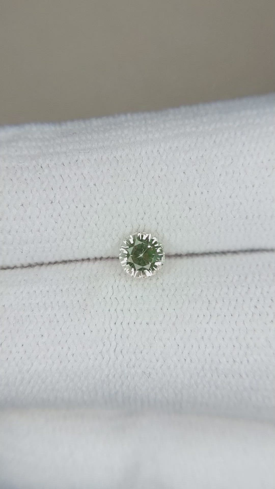 0.48 Ct. Green Sapphire from Madagascar Size Video