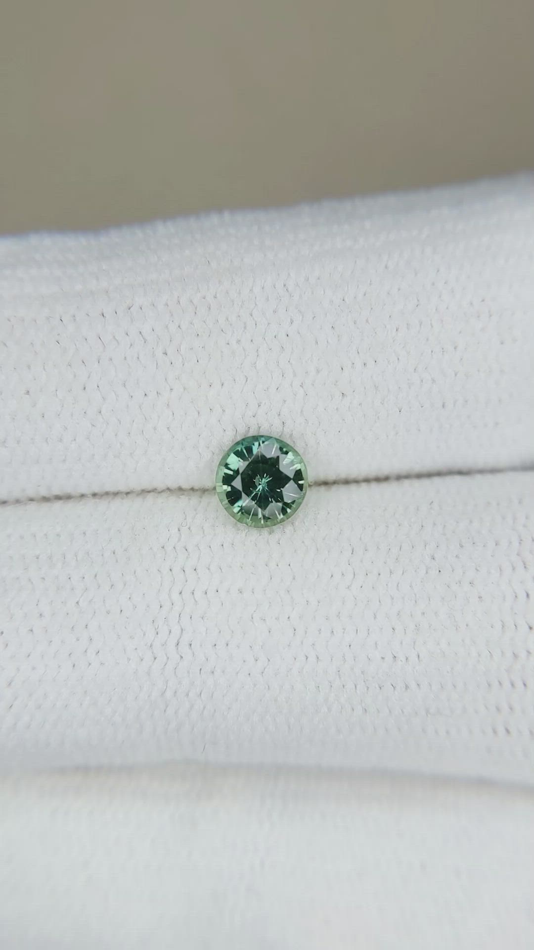 0.54 Ct. Green Sapphire from Madagascar Size Video