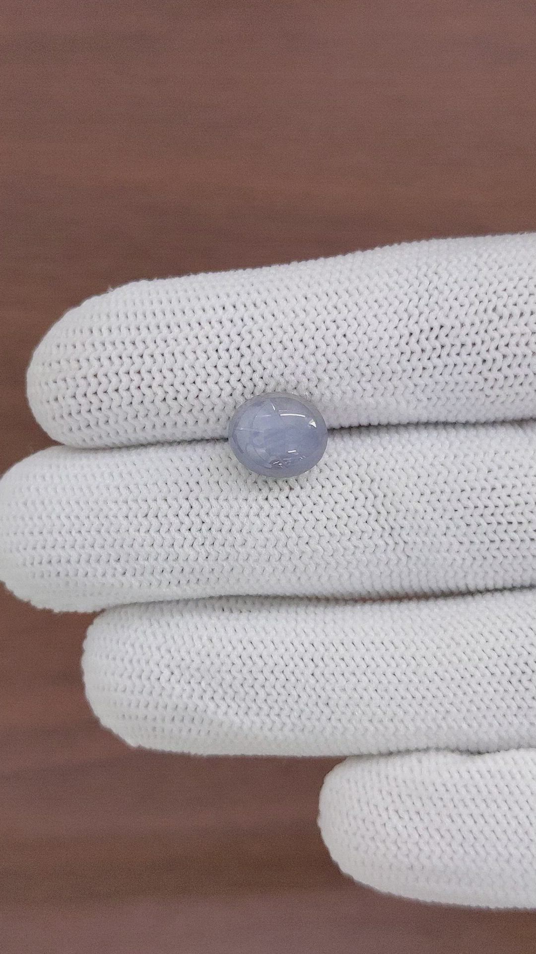 5.21 Ct. Greyish Blue Star Sapphire from Ceylon (Sri Lanka) Size Video