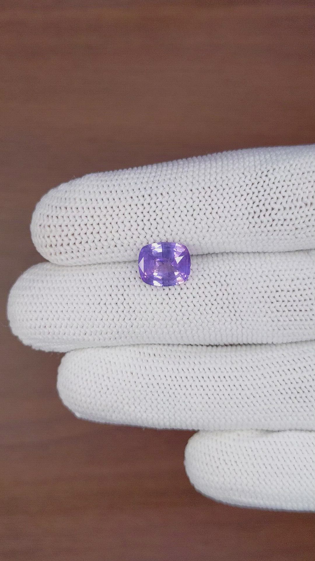 2.95 Ct. Bluish Purple Sapphire from Ceylon (Sri Lanka) Size Video