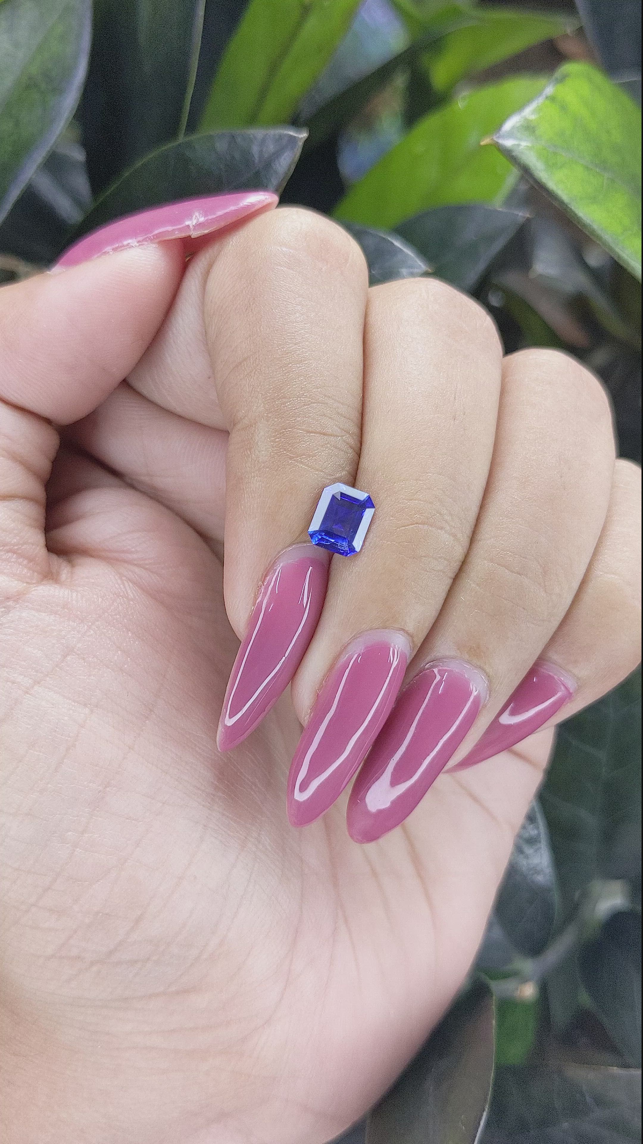 1.17 Ct. Bi Color Sapphire from Ceylon (Sri Lanka) Size Video