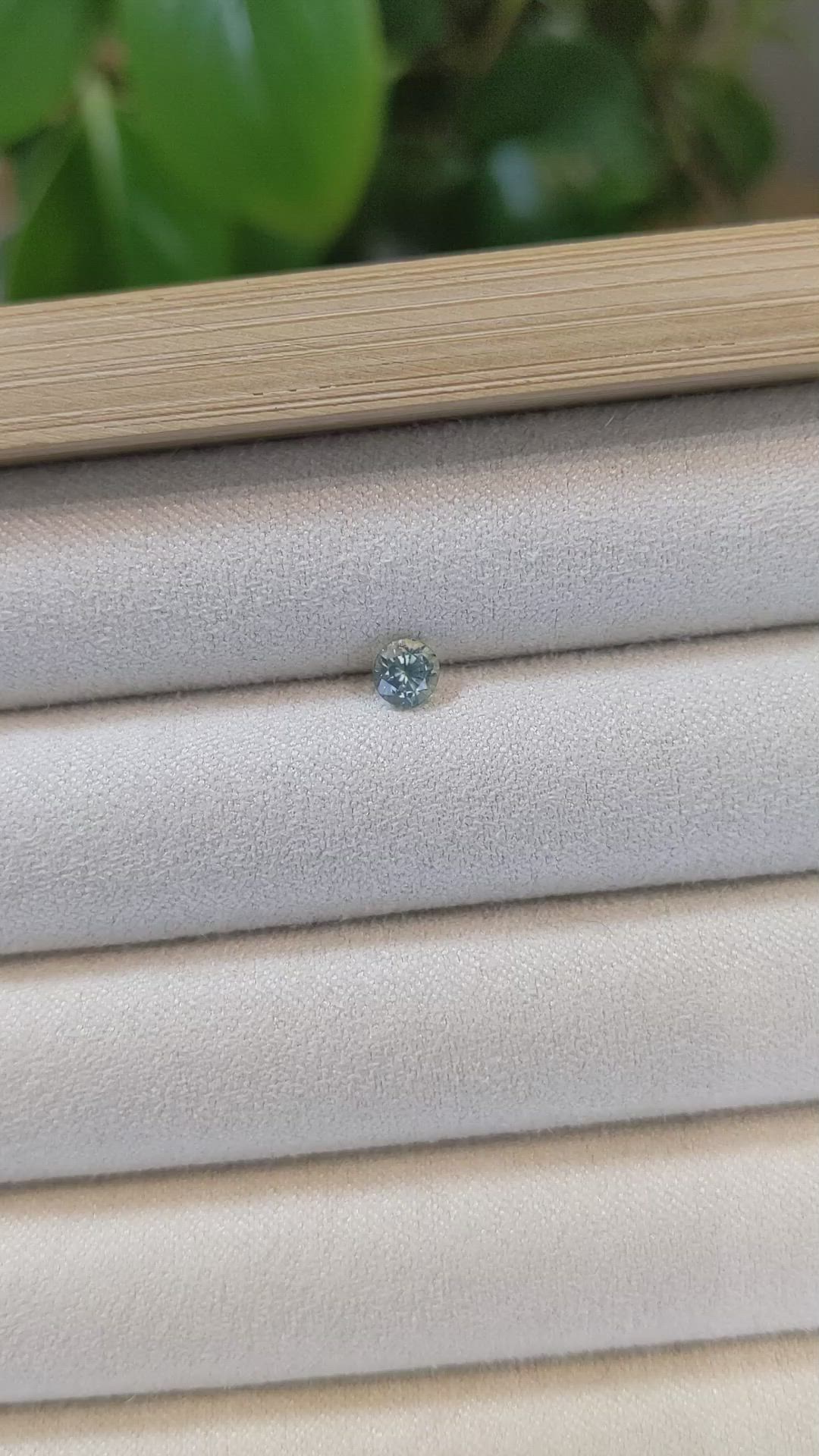 0.49 Ct. Grey Sapphire from Madagascar Size Video