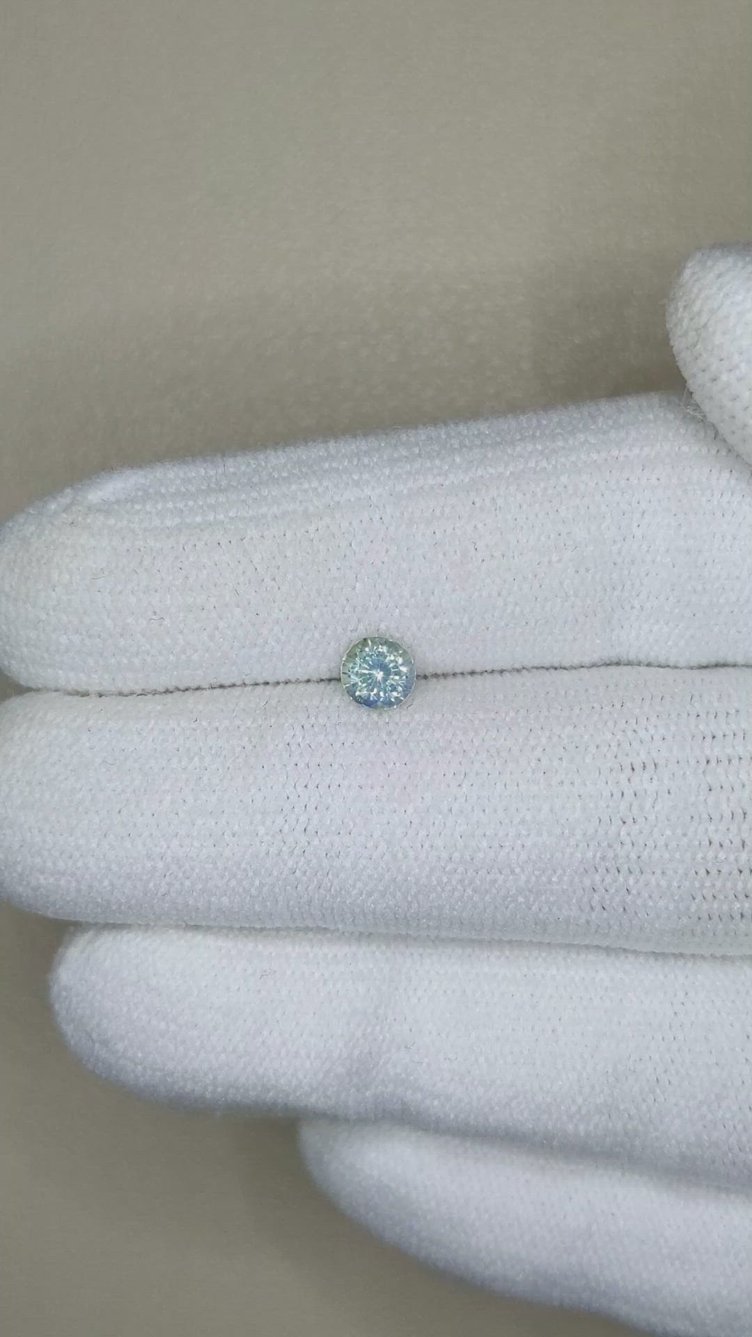 0.49 Ct. Grey Sapphire from Madagascar Size Video