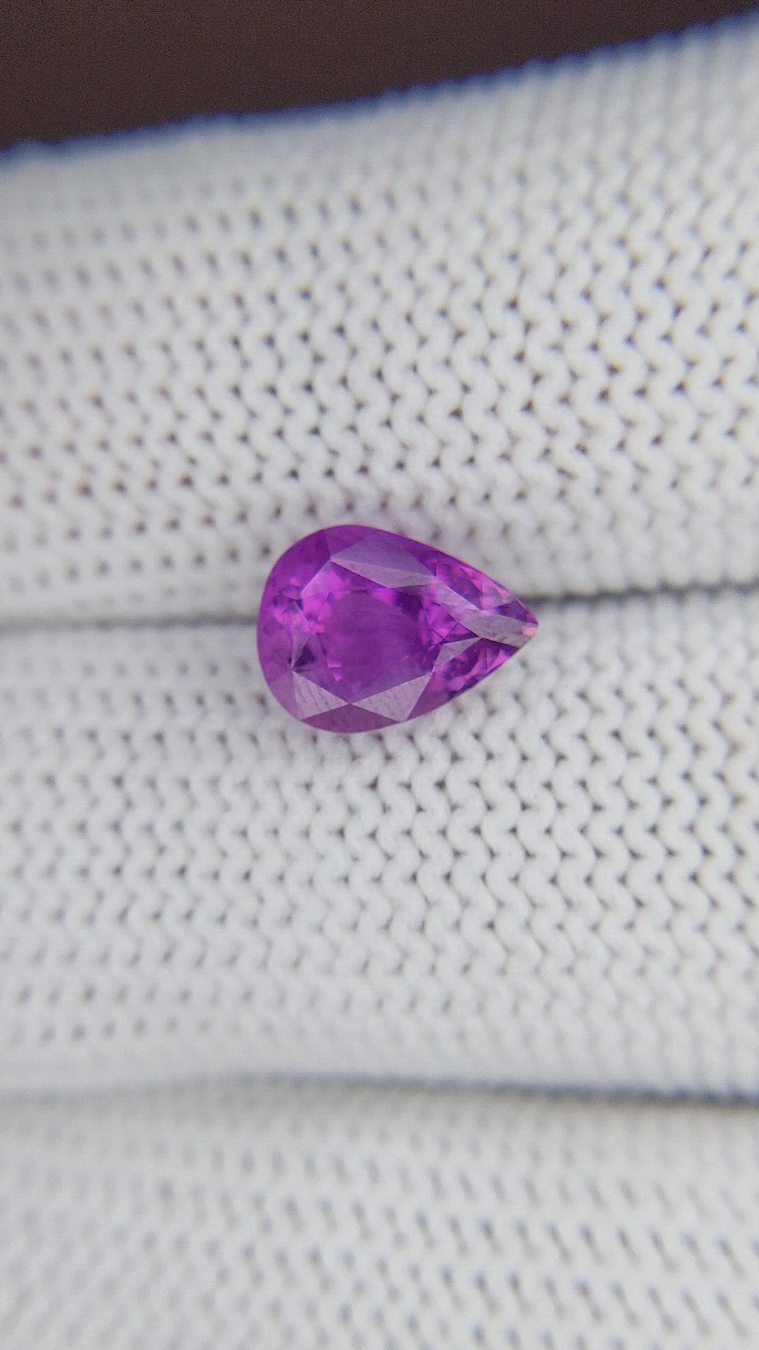 2.25 Ct. Purple Sapphire from Ceylon (Sri Lanka) Size Video