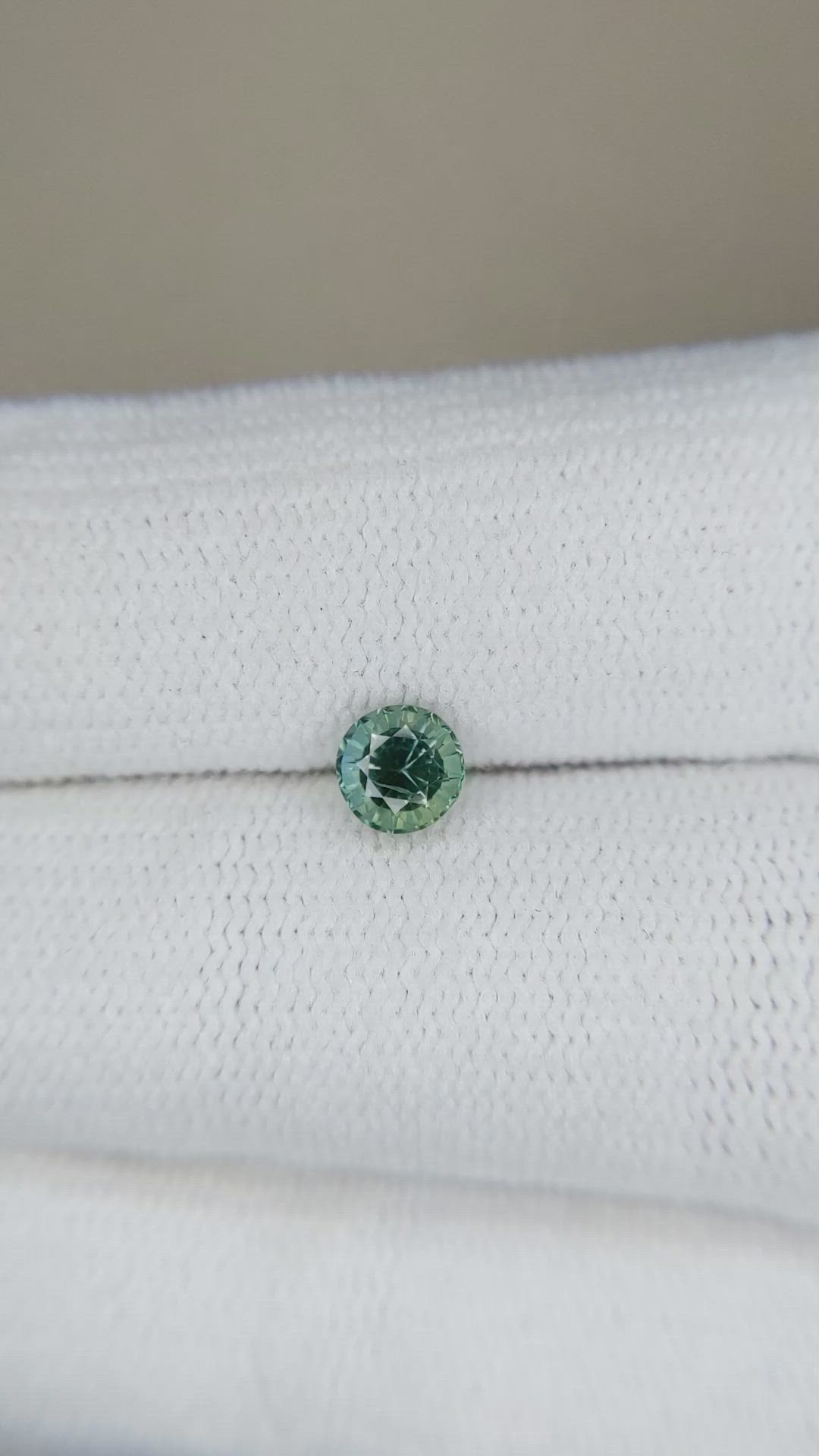 0.61 Ct. Green Sapphire from Madagascar Size Video
