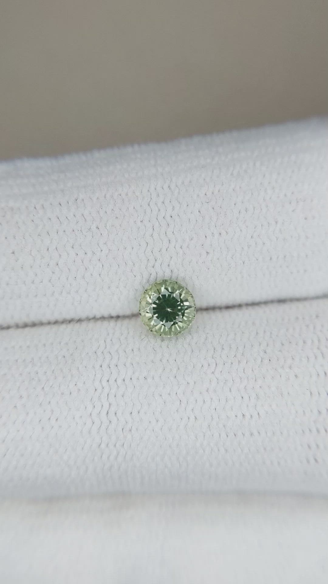 0.56 Ct. Green Sapphire from Madagascar Size Video