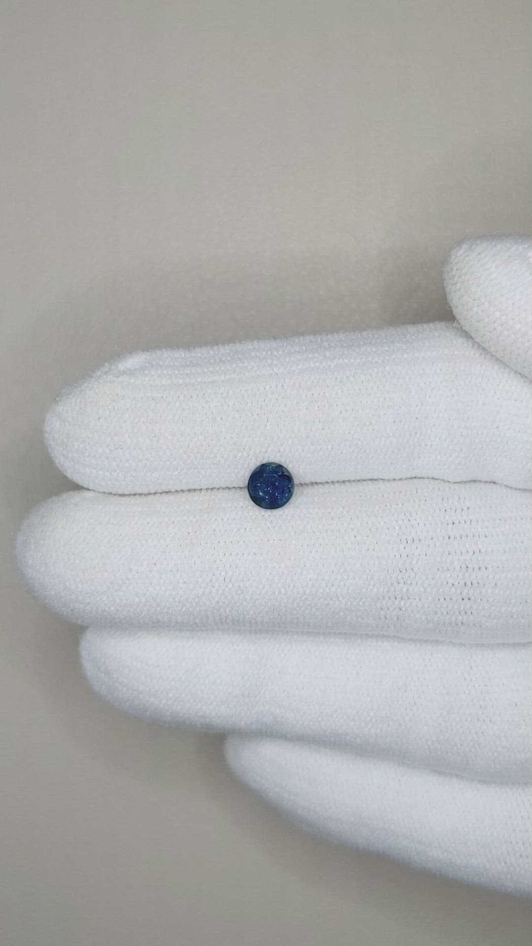 0.57 Ct. Blue Sapphire from Madagascar Size Video