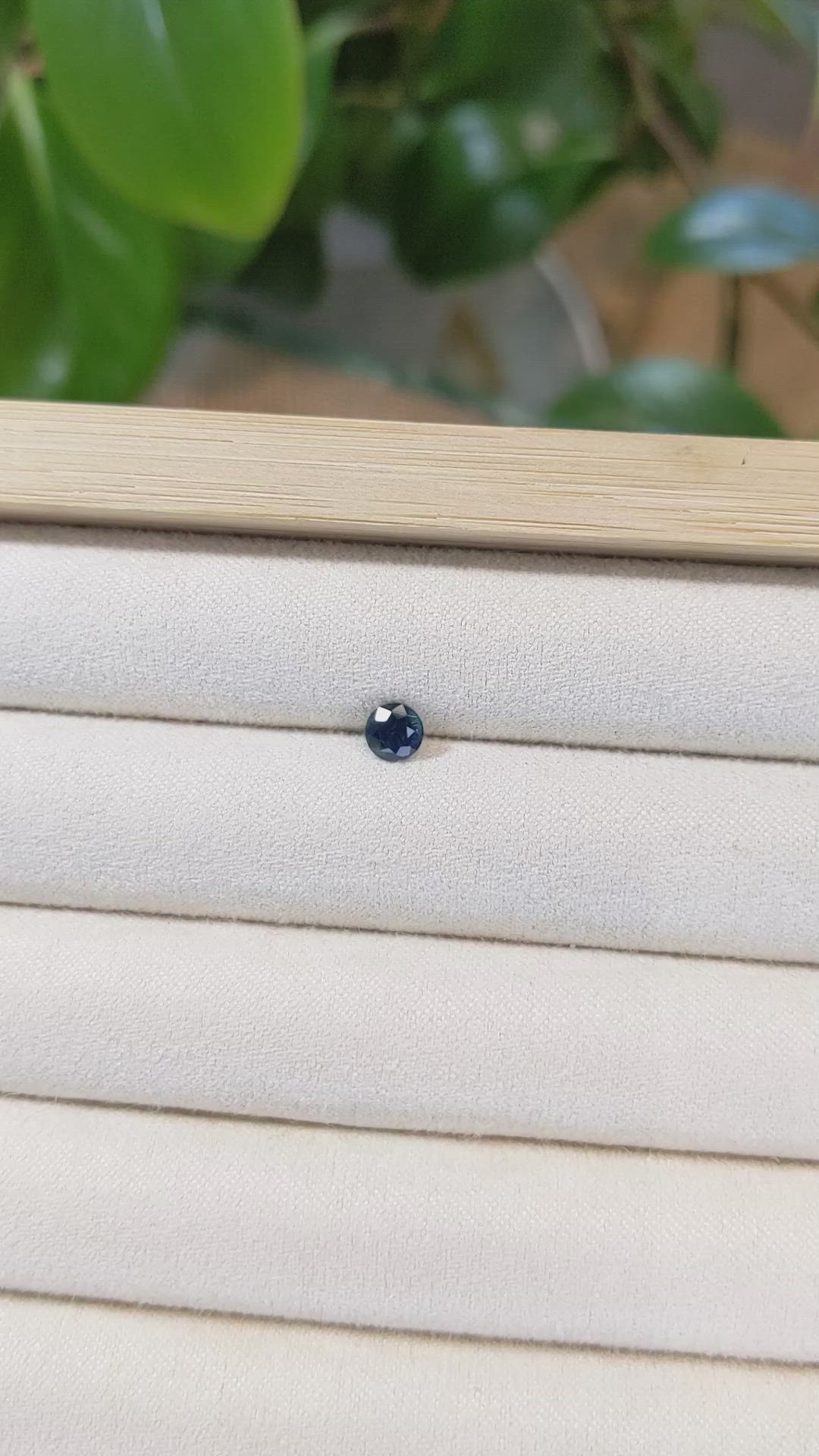 0.57 Ct. Blue Sapphire from Madagascar Size Video