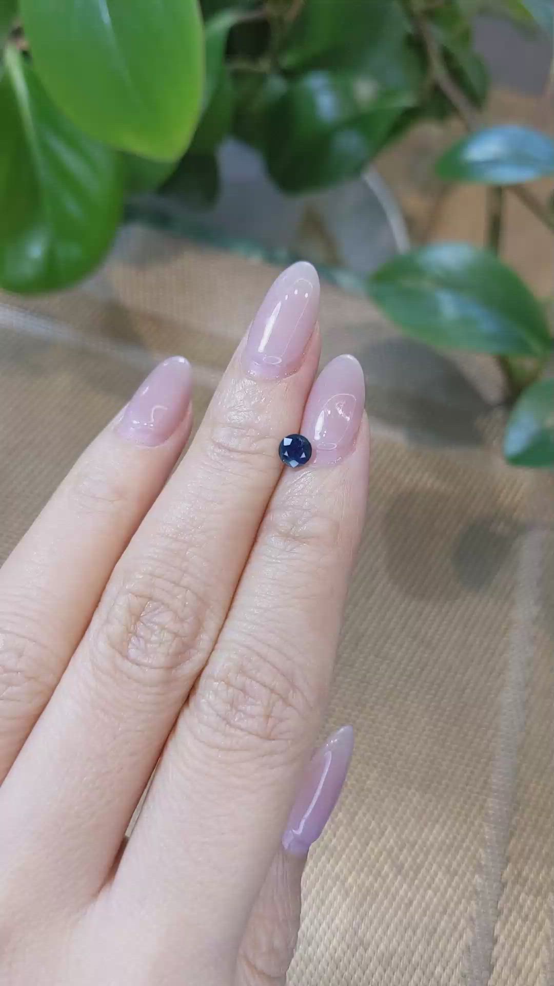 0.57 Ct. Blue Sapphire from Madagascar Size Video