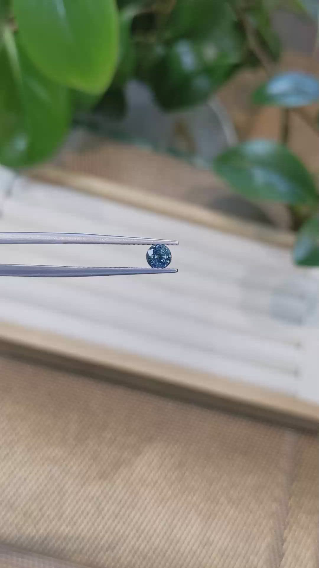 0.52 Ct. Blue Sapphire from Madagascar Size Video