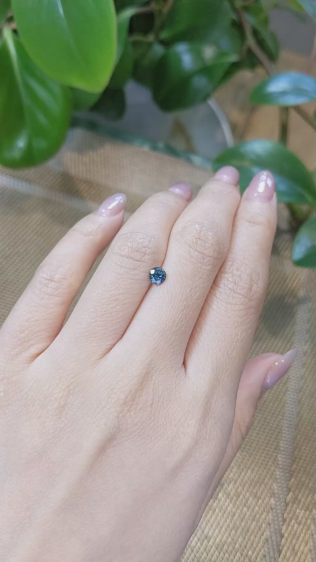 0.52 Ct. Blue Sapphire from Madagascar Size Video