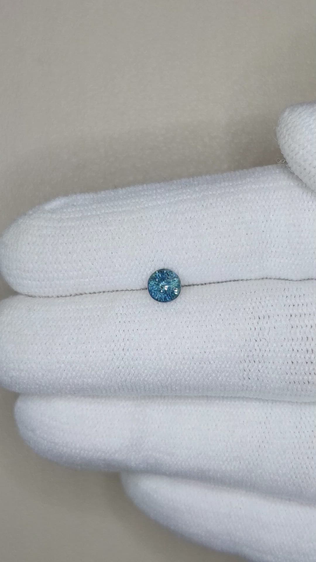 0.52 Ct. Blue Sapphire from Madagascar Size Video