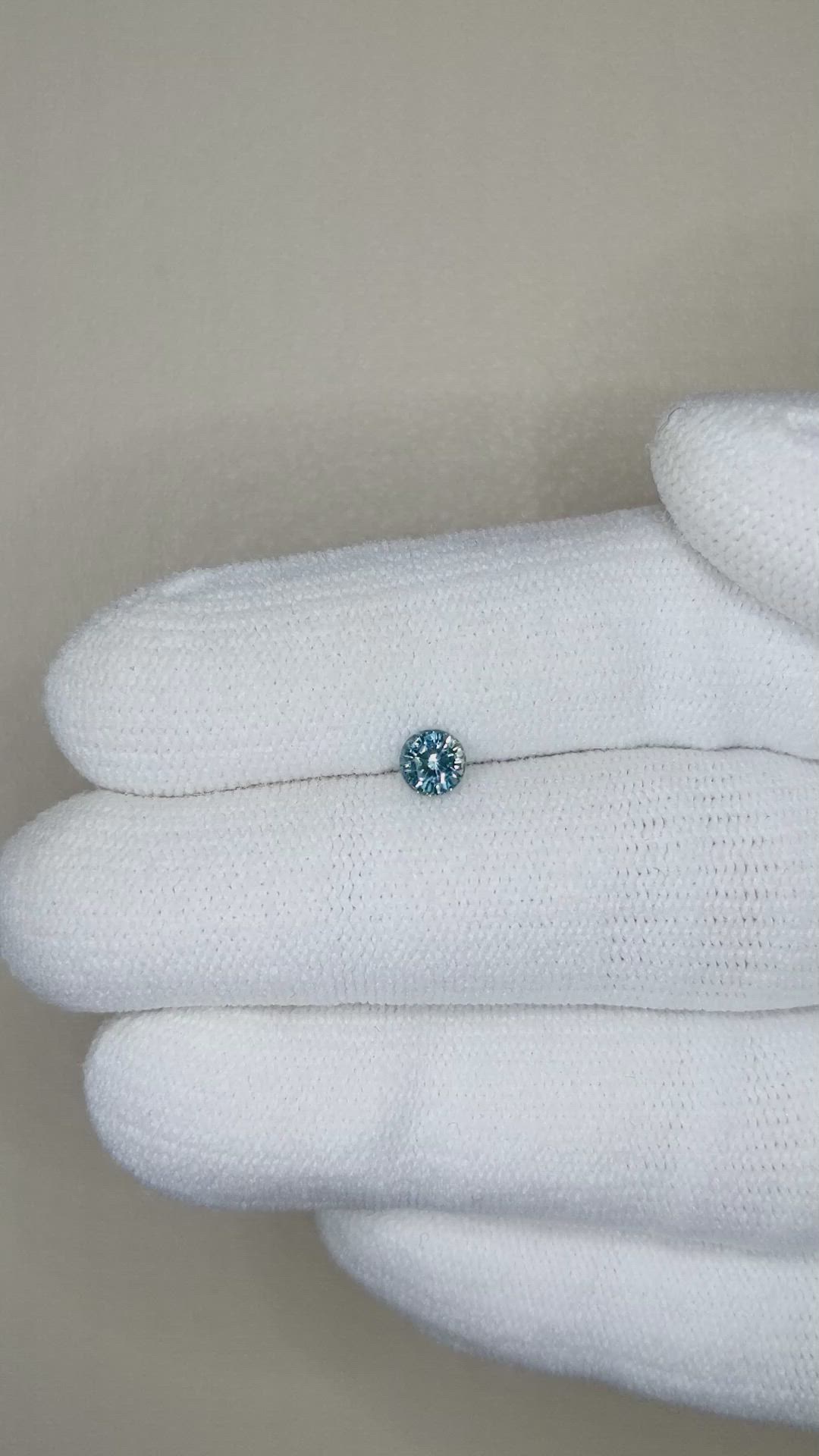 0.42 Ct. Blue Sapphire from Madagascar Size Video