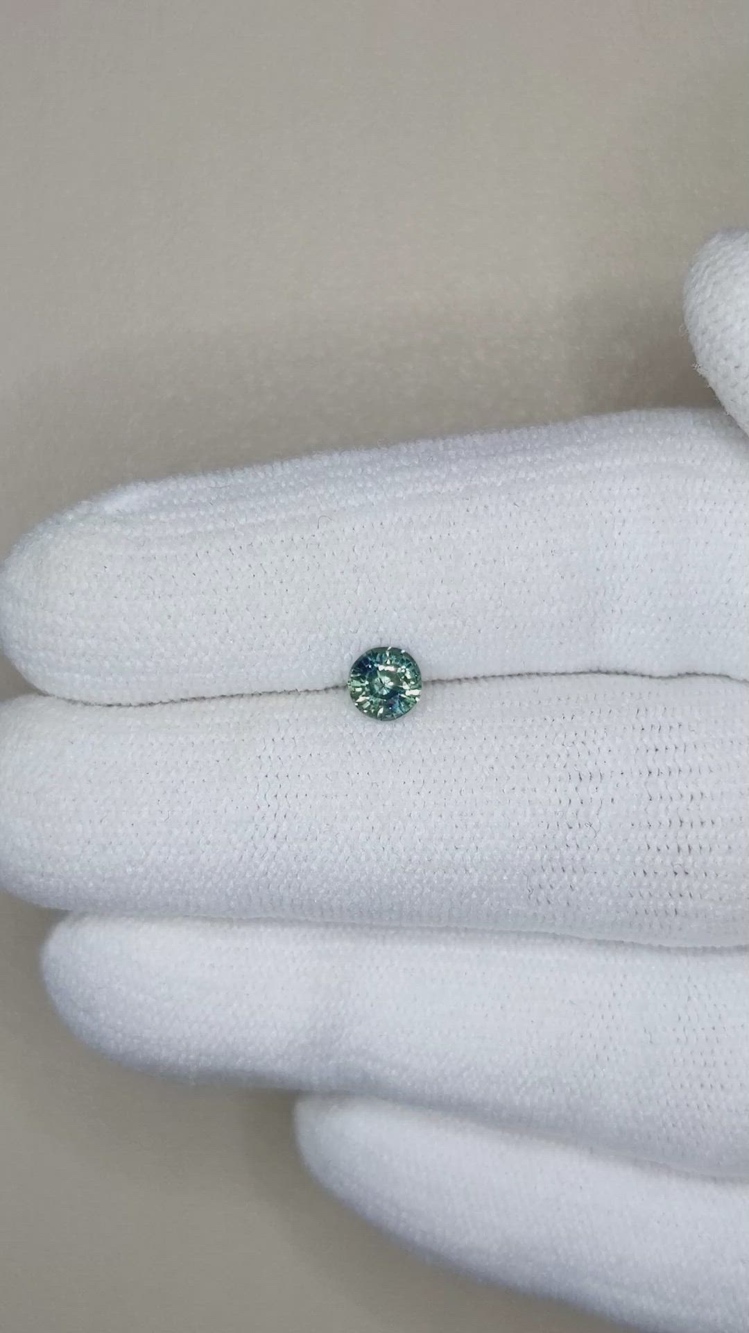 0.55 Ct. Greenish Brown Sapphire from Madagascar Size Video