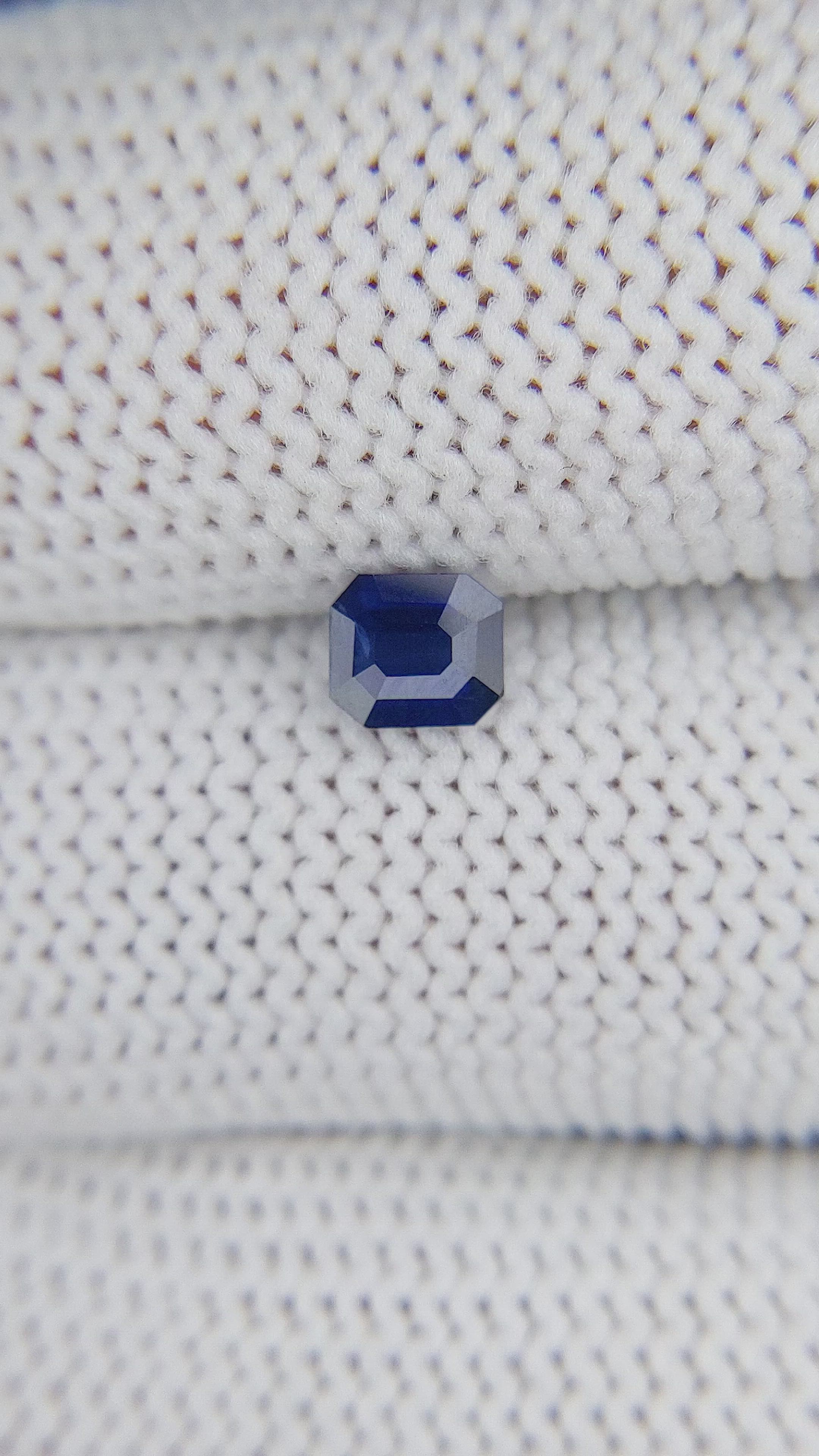 0.54 Ct. Blue Sapphire from Ceylon (Sri Lanka) Size Video