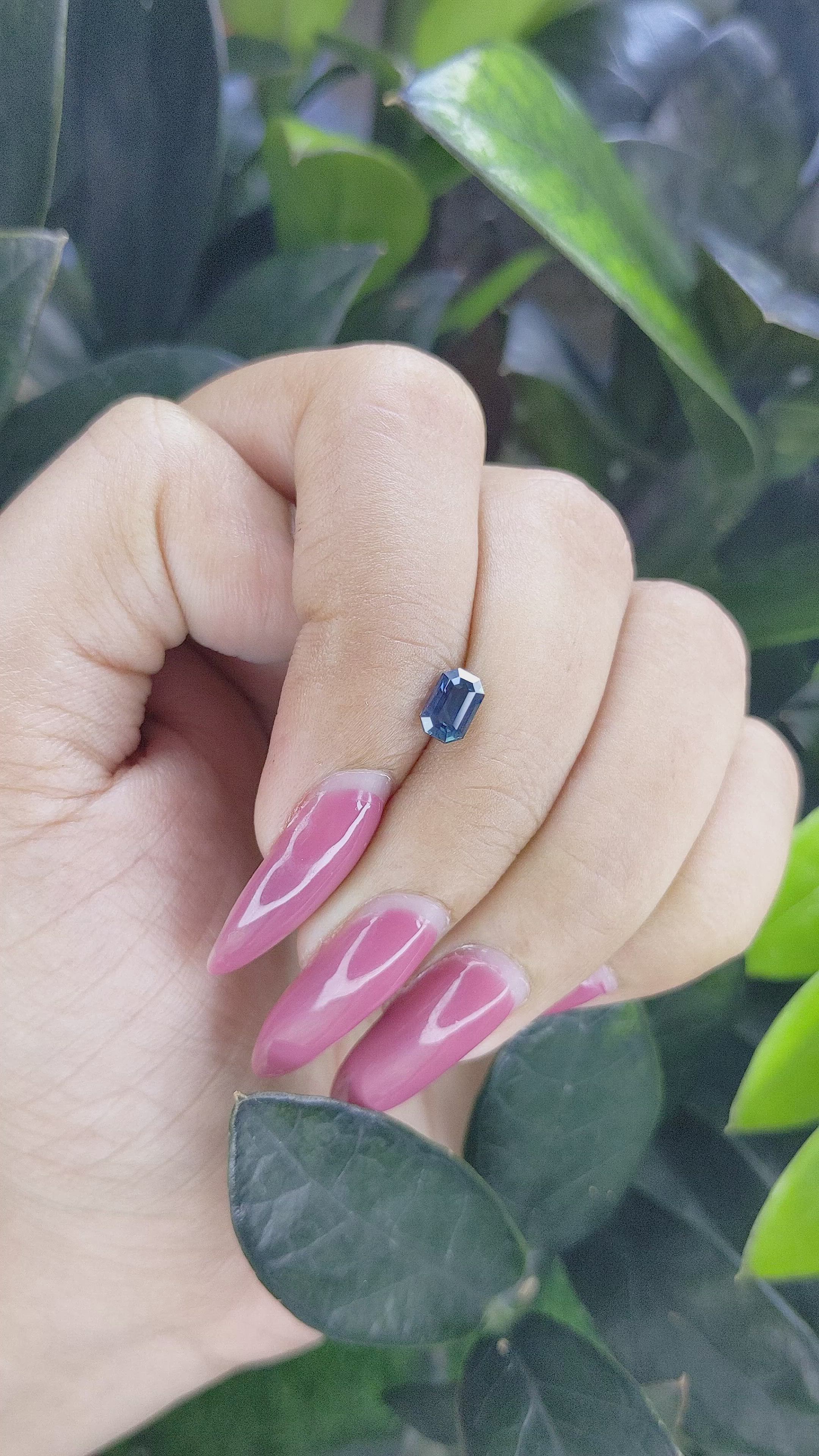 0.79 Ct. Blue Sapphire from Ceylon (Sri Lanka) Size Video