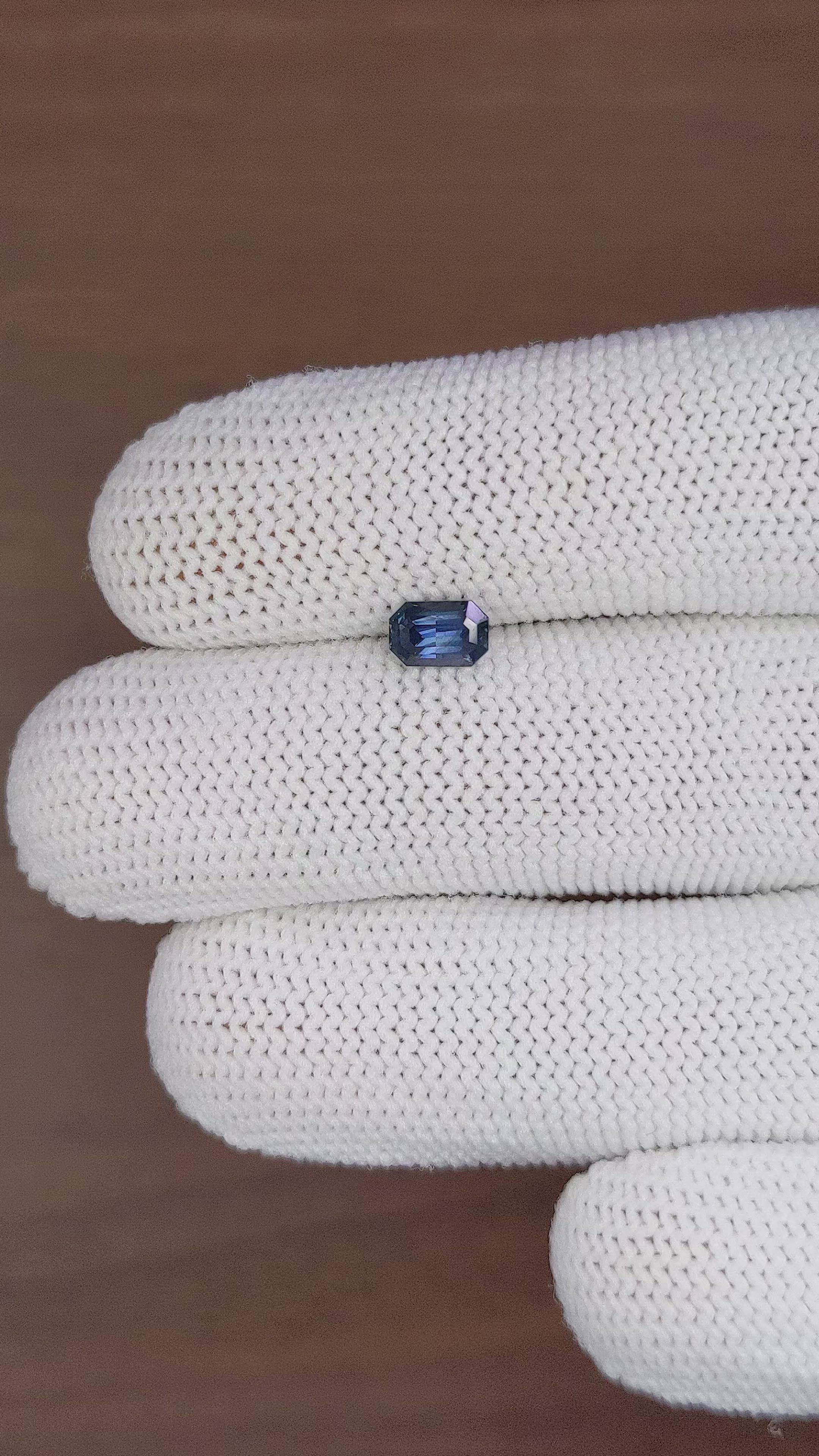 0.79 Ct. Blue Sapphire from Ceylon (Sri Lanka) Size Video
