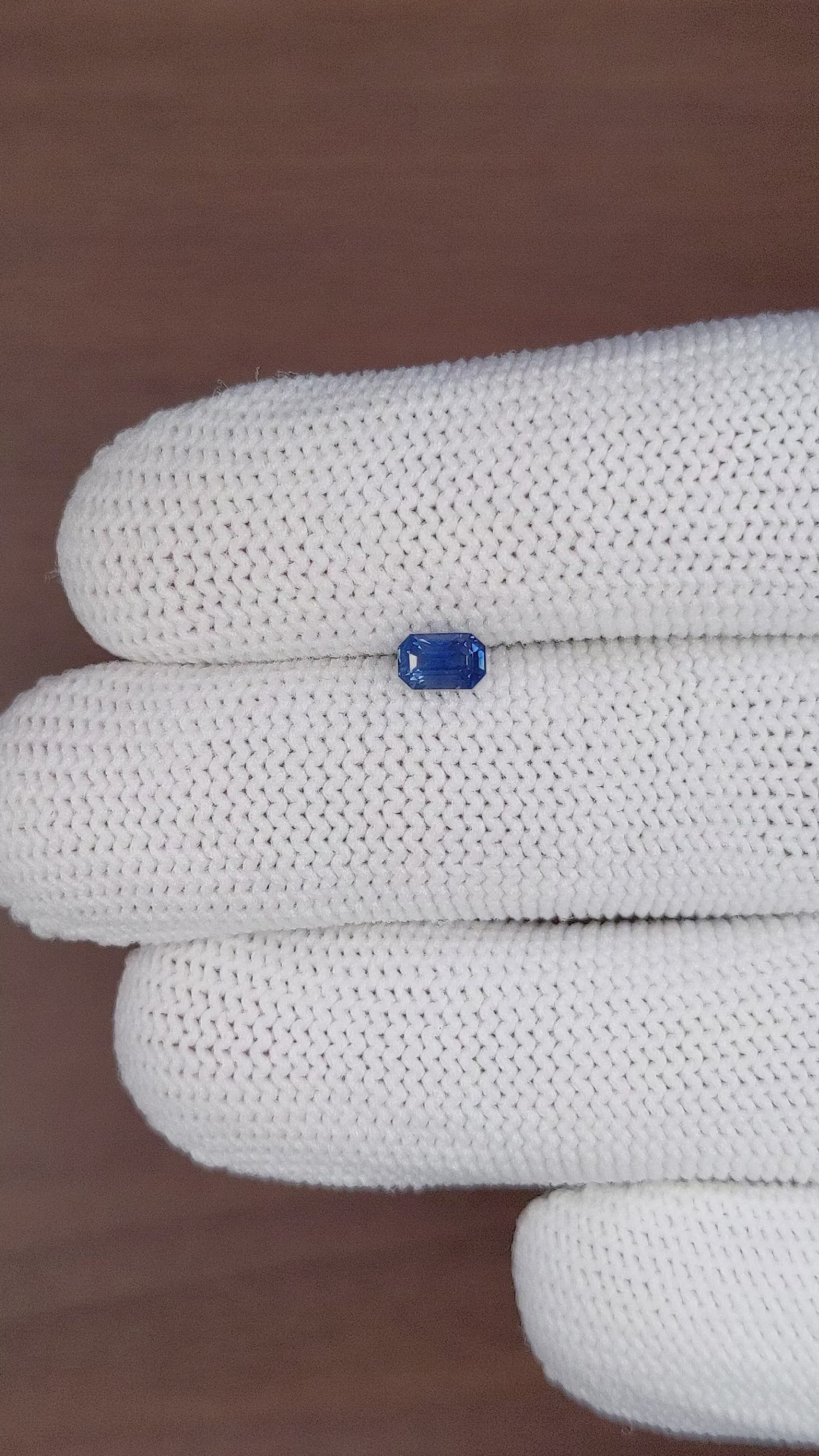 0.54 Ct. Blue Sapphire from Ceylon (Sri Lanka) Size Video