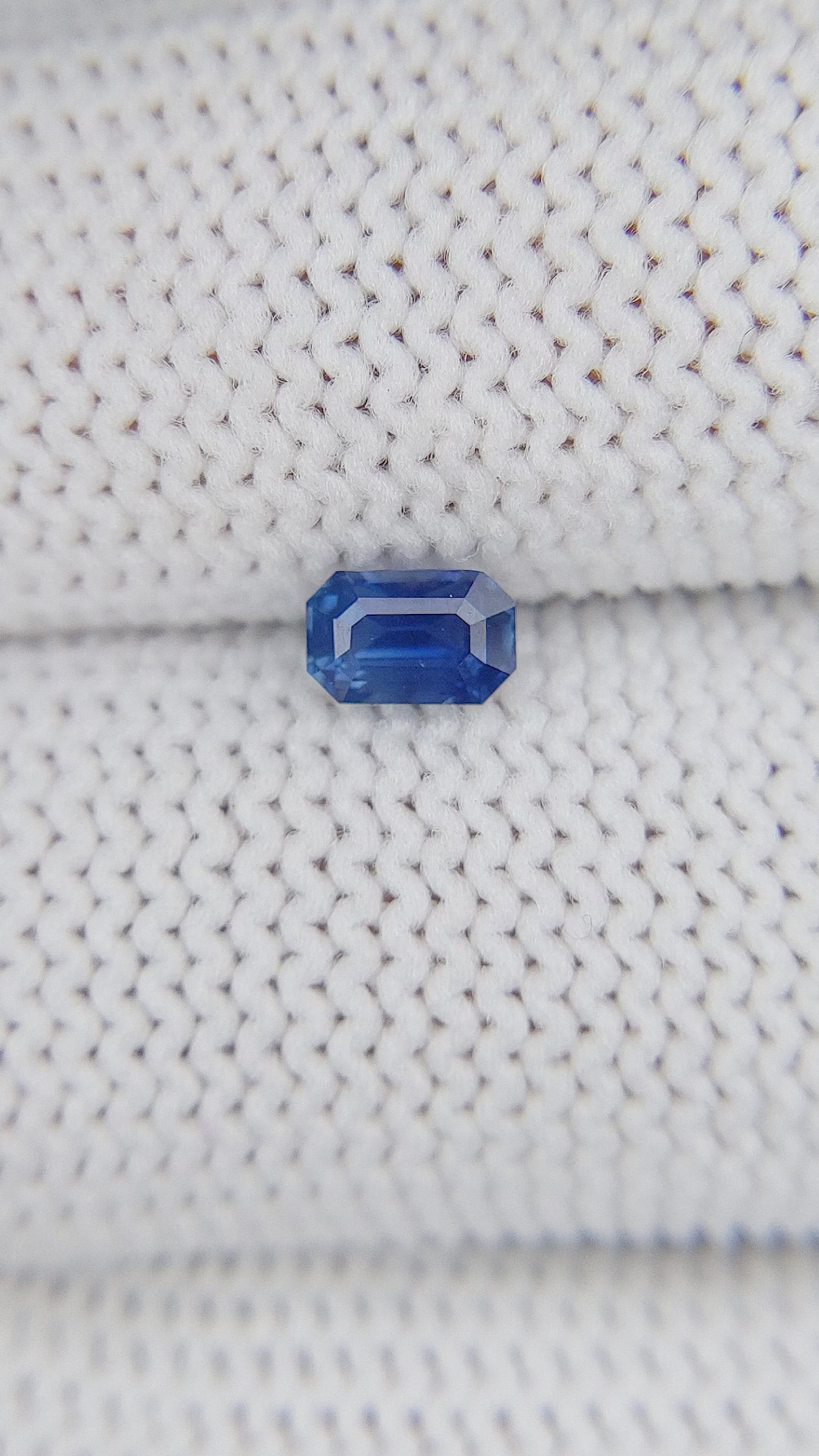 0.54 Ct. Blue Sapphire from Ceylon (Sri Lanka) Size Video