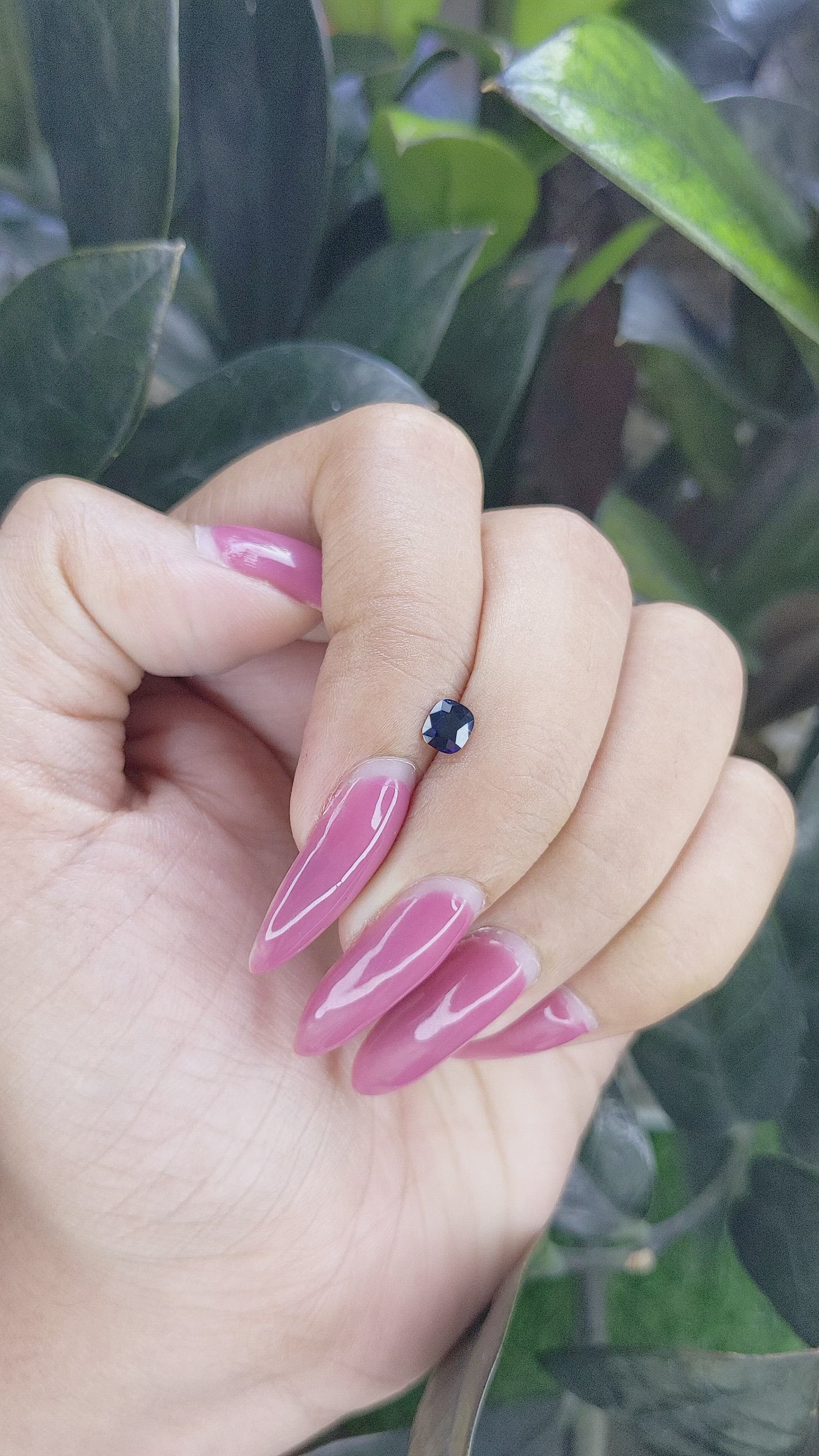 0.32 Ct. Blue Sapphire from Ceylon (Sri Lanka) Size Video