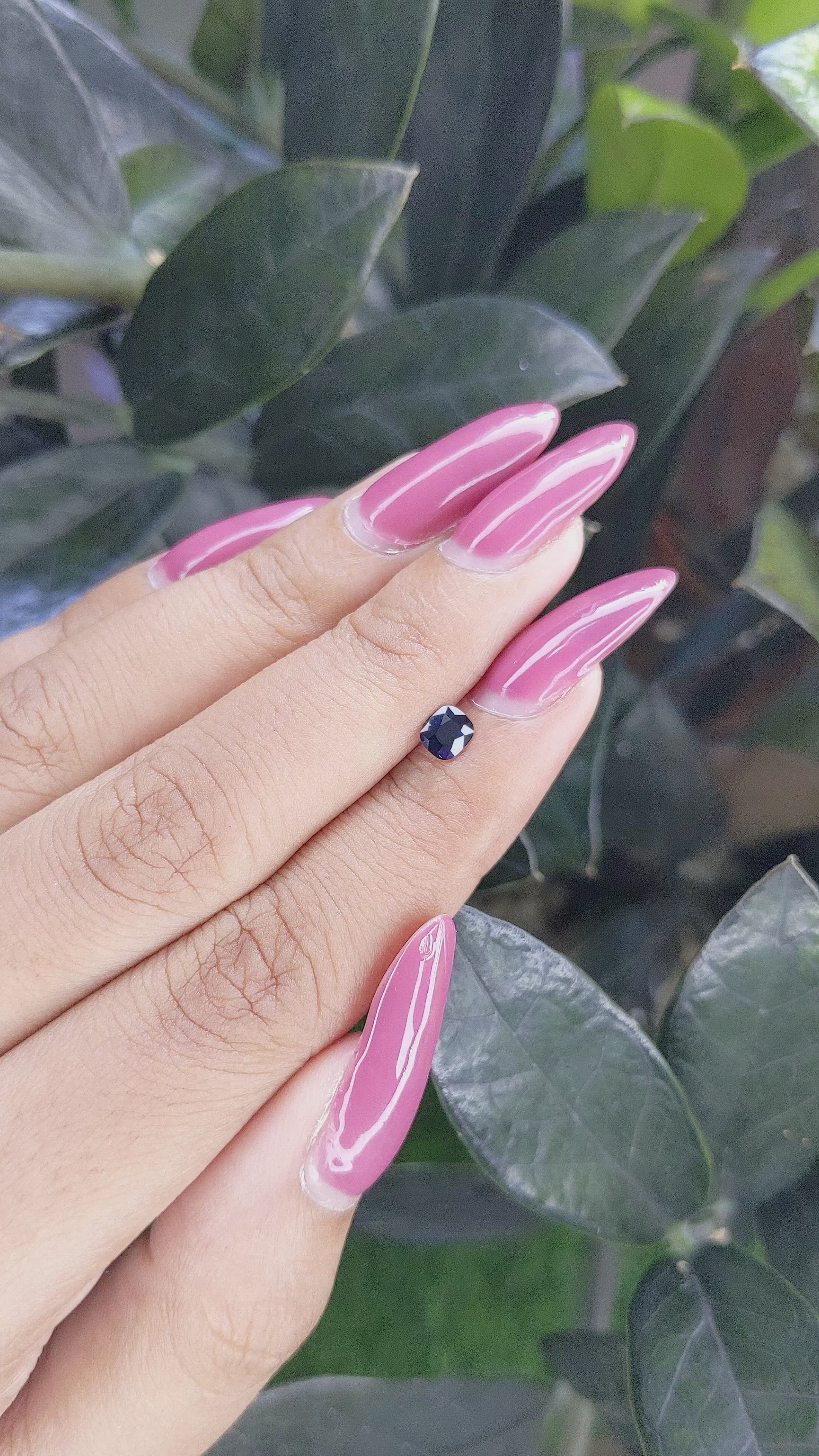 0.32 Ct. Blue Sapphire from Ceylon (Sri Lanka) Size Video