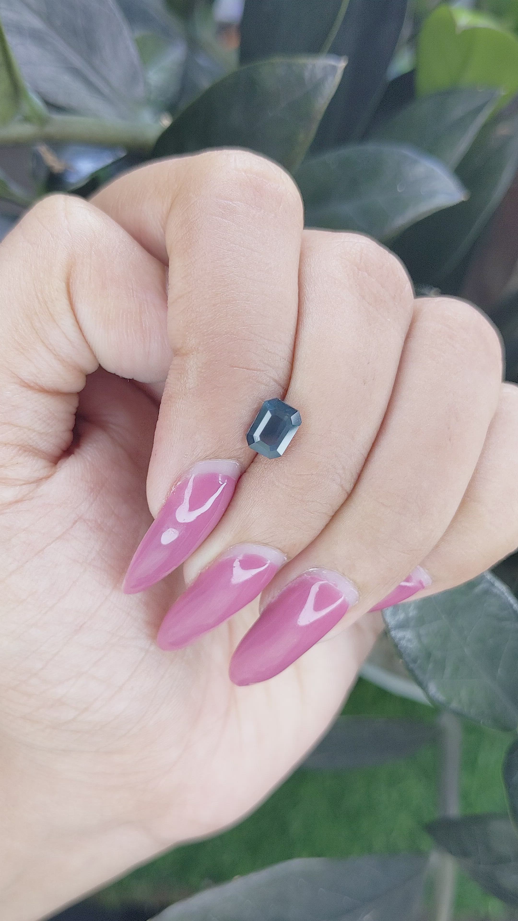 1.10 Ct. Greenish Blue Sapphire from Ceylon (Sri Lanka) Size Video