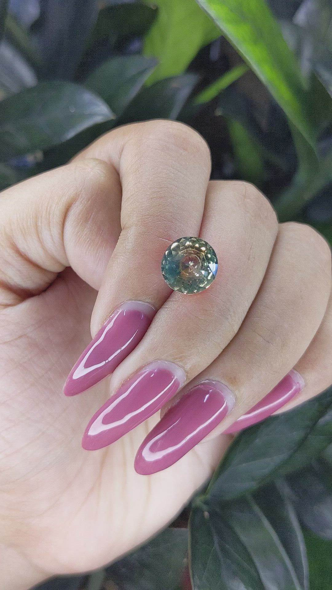 3.53 Ct. Bi Color Sapphire from Madagascar Size Video