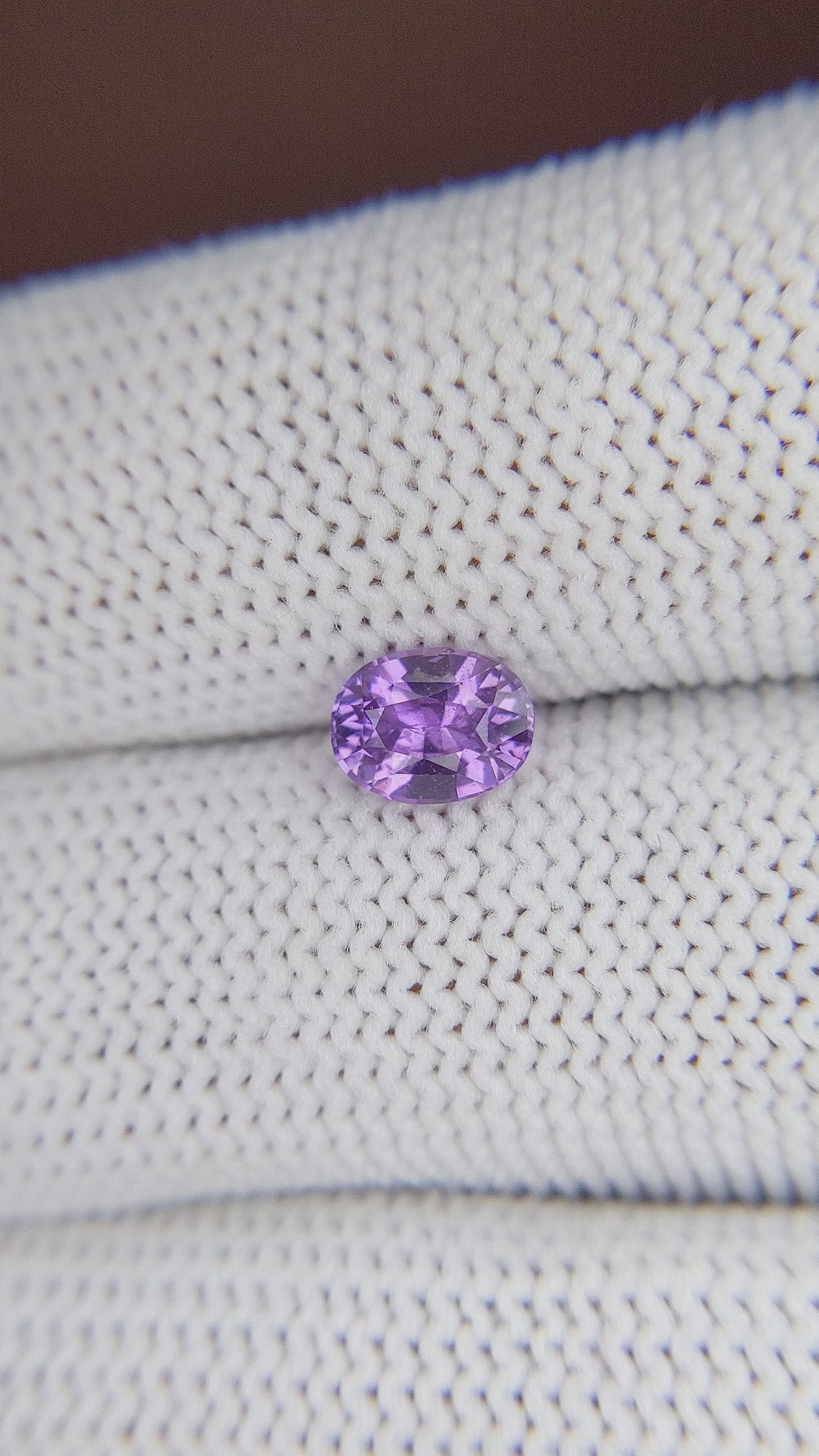 1.10 Ct. Purple Sapphire from Madagascar Size Video
