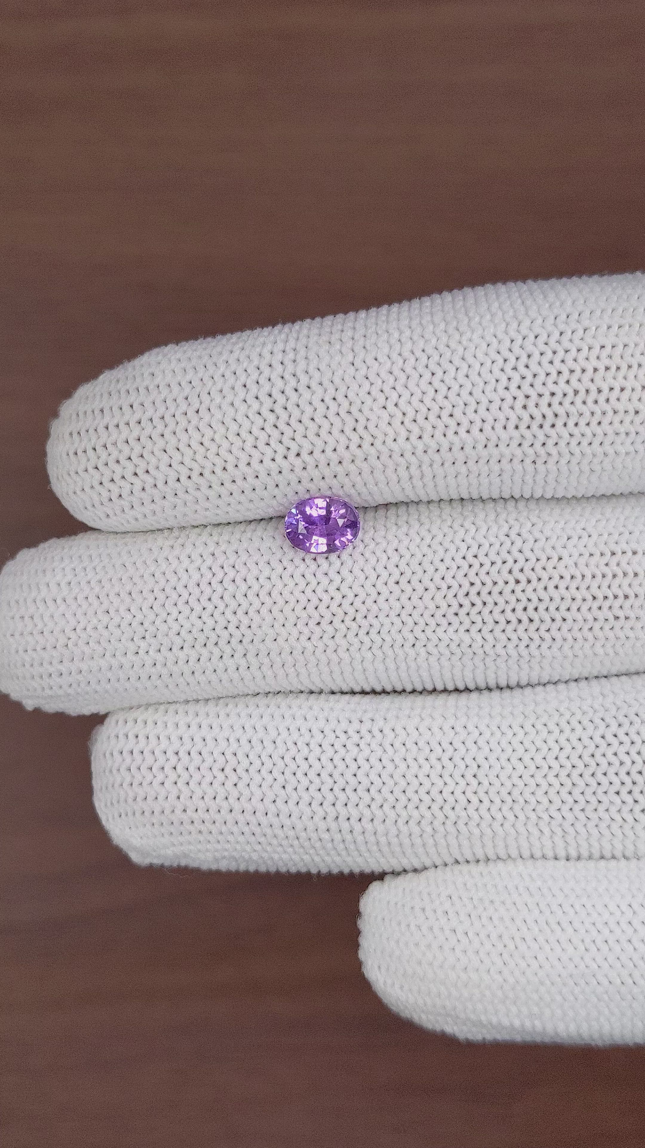 1.10 Ct. Purple Sapphire from Madagascar Size Video