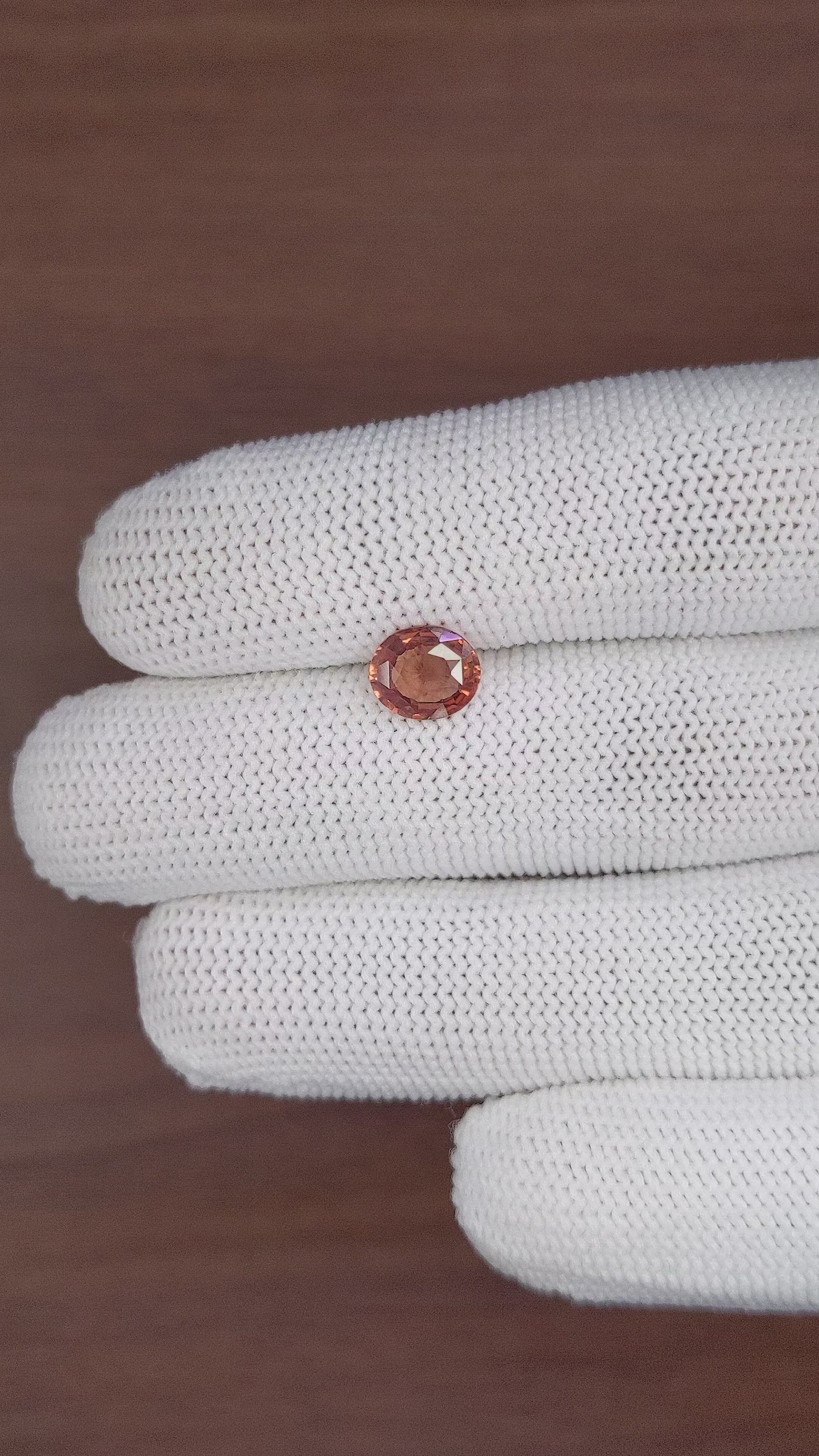 1.55 Ct. Brown Sapphire from Madagascar Size Video