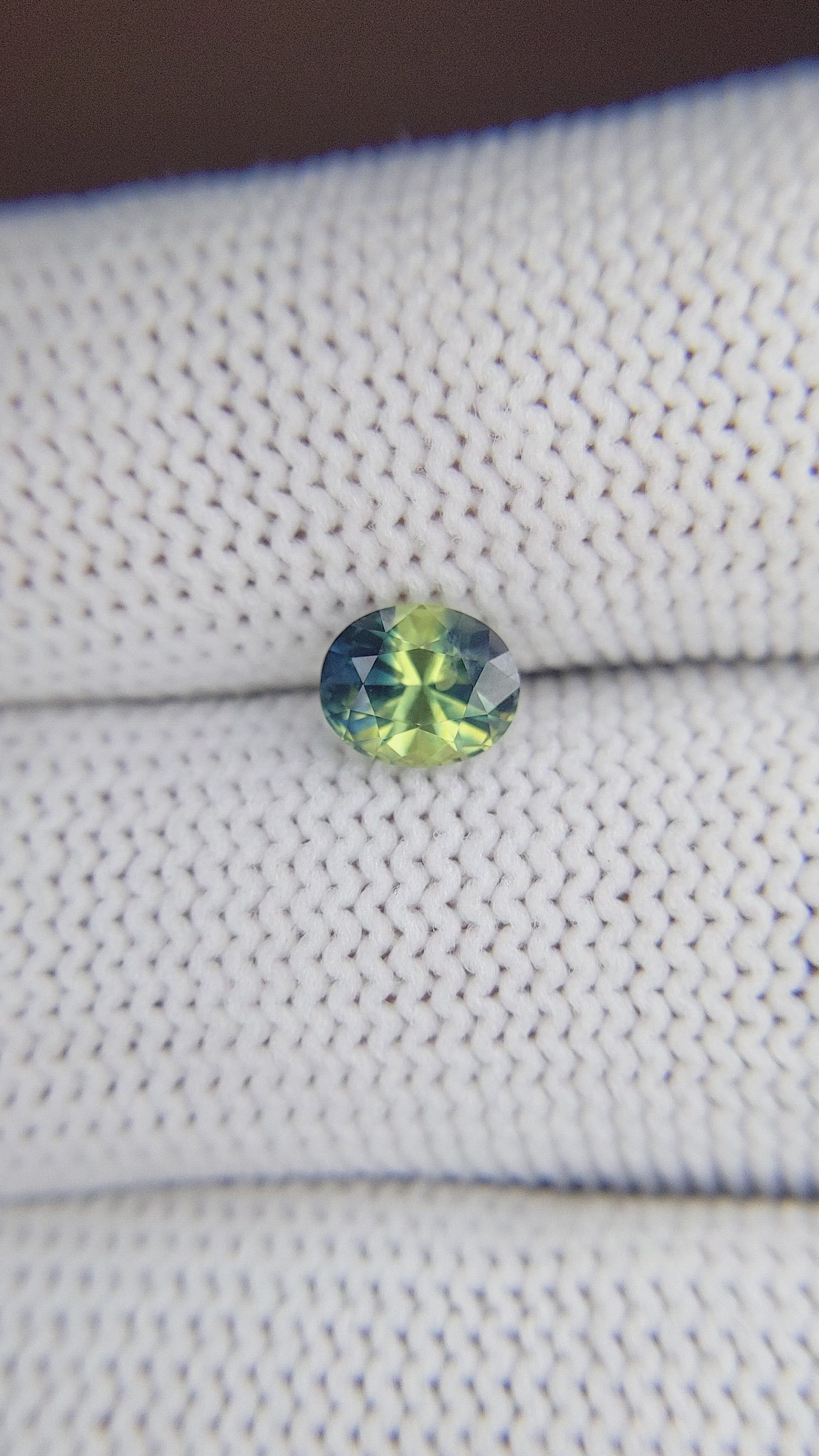 1.18 Ct. Bi Color Sapphire from Madagascar Size Video
