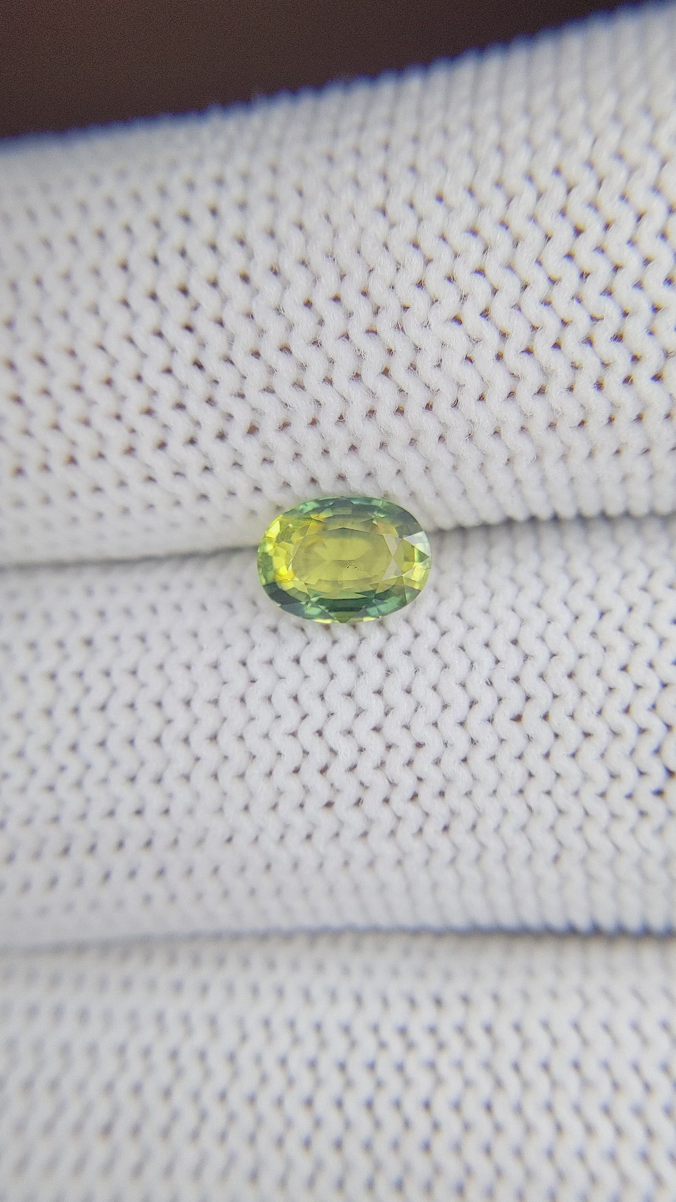 1.09 Ct. Bi Color Sapphire from Madagascar Size Video