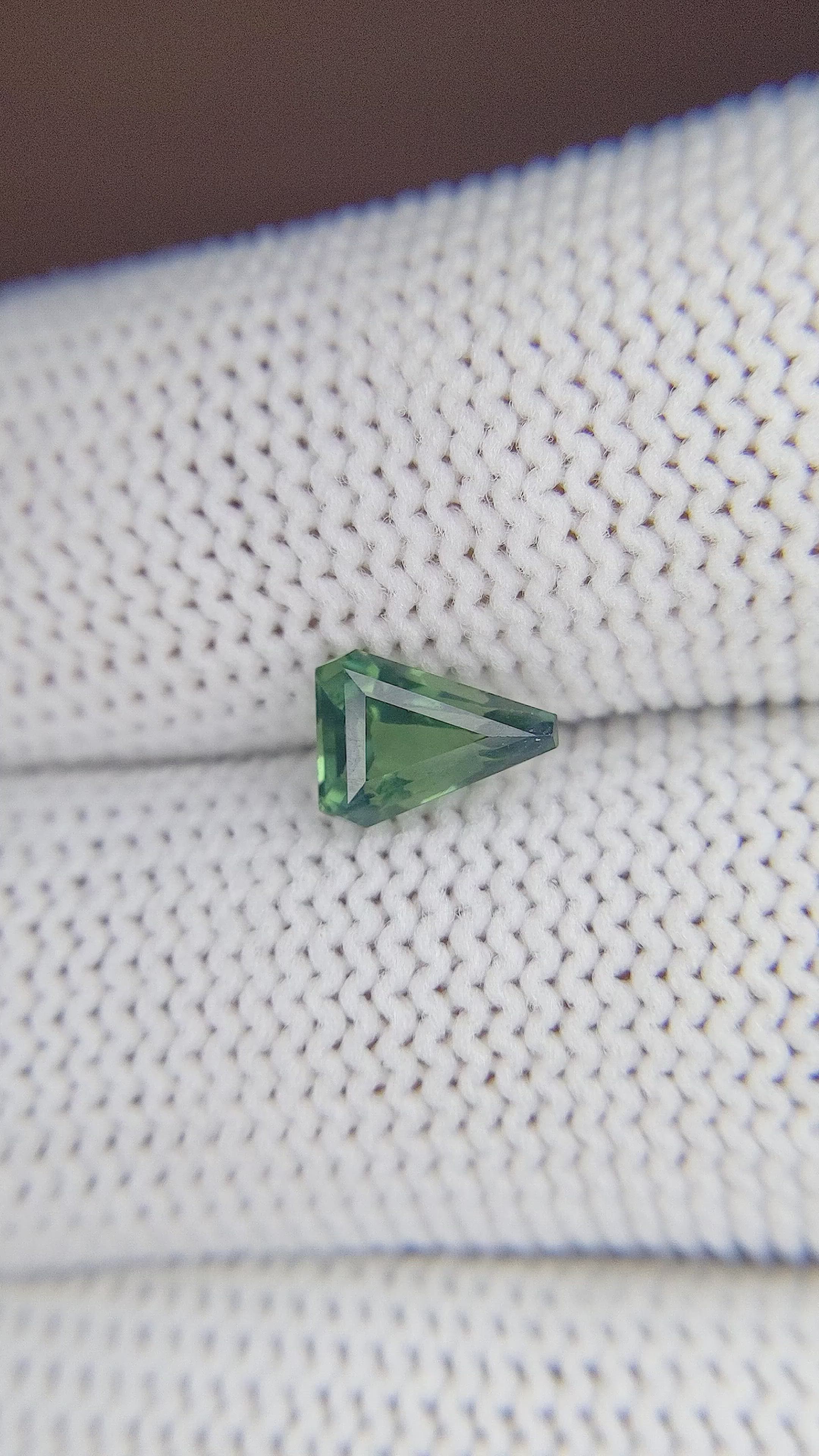 1.13 Ct. Green Sapphire from Madagascar Size Video