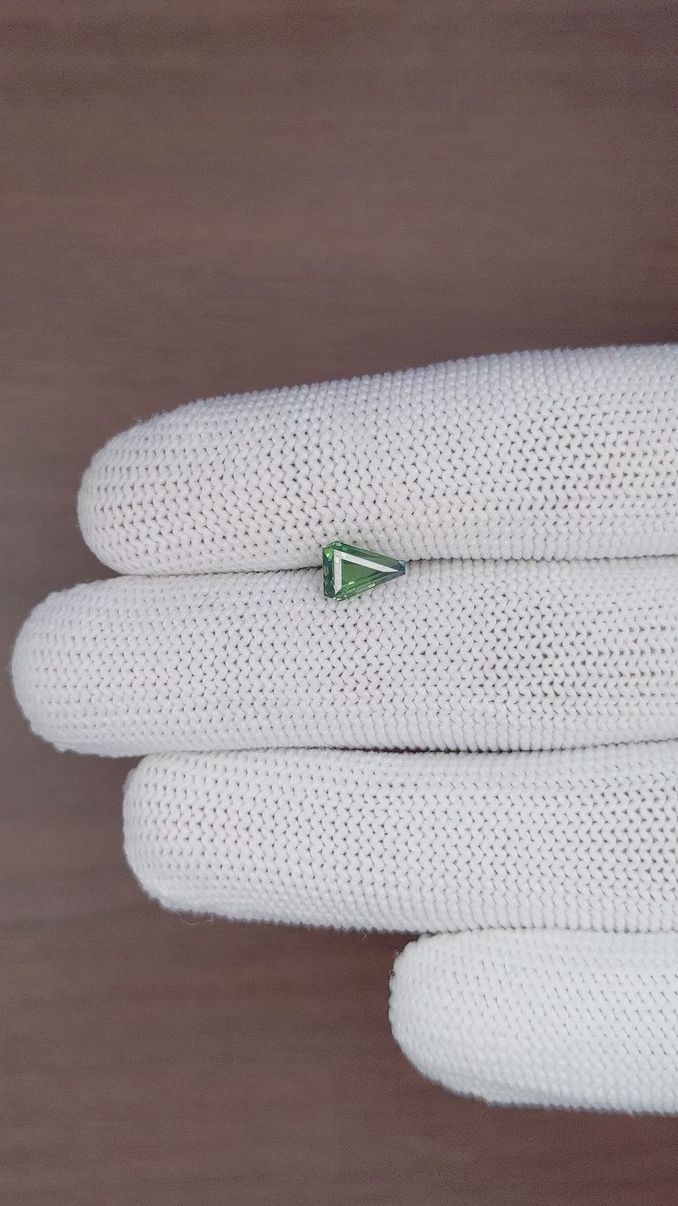 1.13 Ct. Green Sapphire from Madagascar Size Video