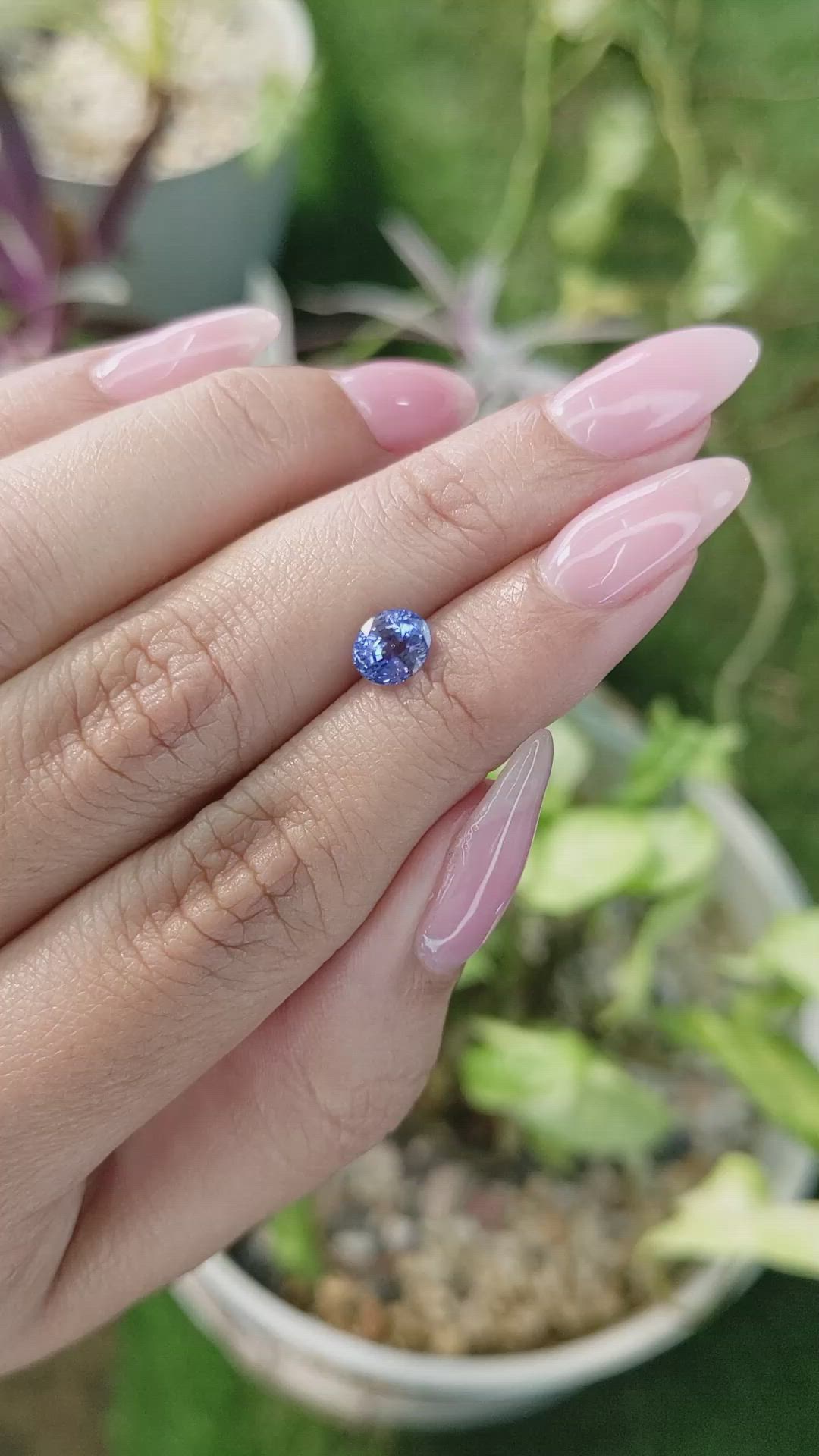 1.24 Ct. Blue Sapphire from Ceylon (Sri Lanka) Size Video