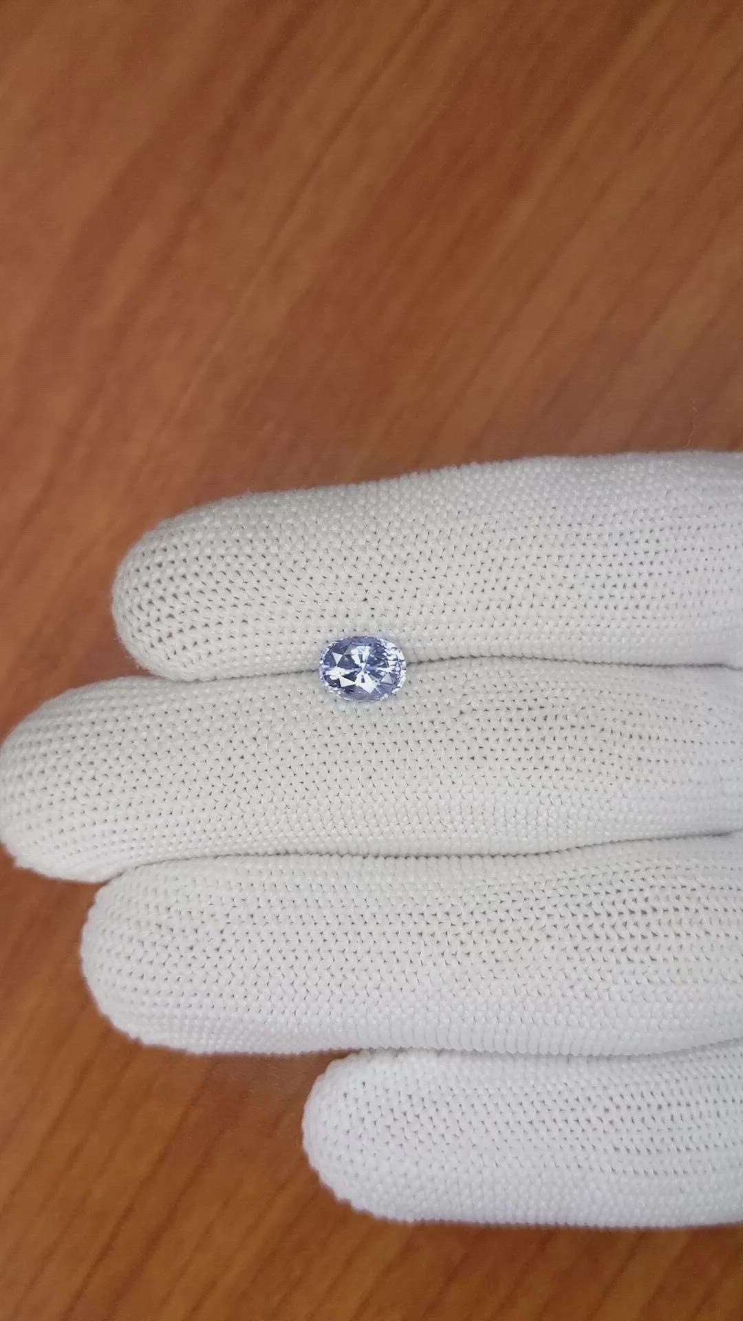 1.51 Ct. Blue Sapphire from Ceylon (Sri Lanka) Size Video