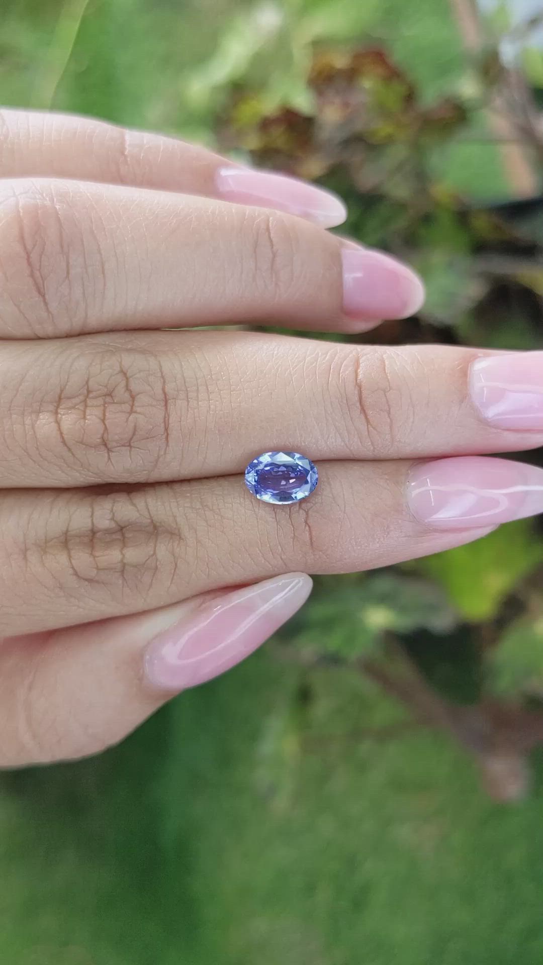 1.34 Ct. Blue Sapphire from Ceylon (Sri Lanka) Size Video